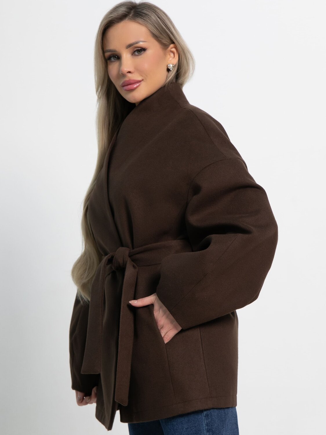 LT Collection Пальто 583563 Б15185-5М коричневый