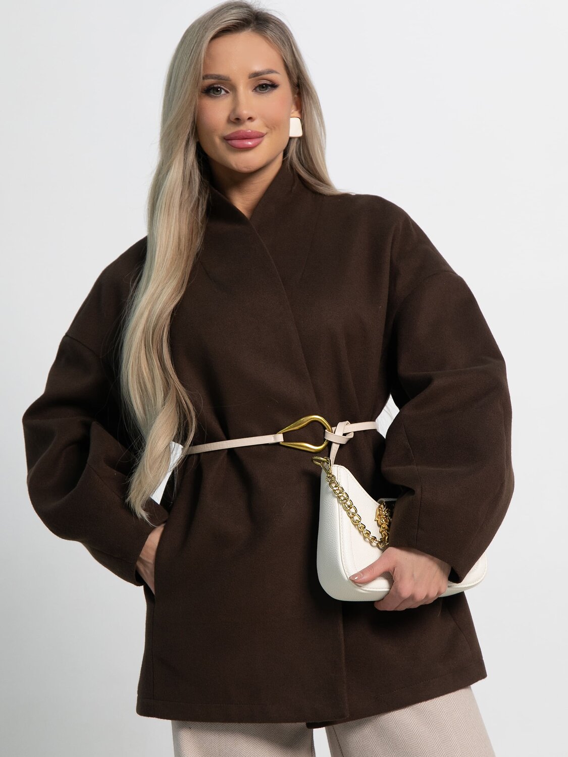 LT Collection Пальто 583563 Б15185-5М коричневый