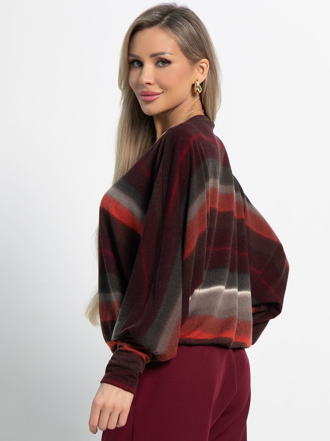 LT Collection Блуза 583566 Б15184-5М бордо