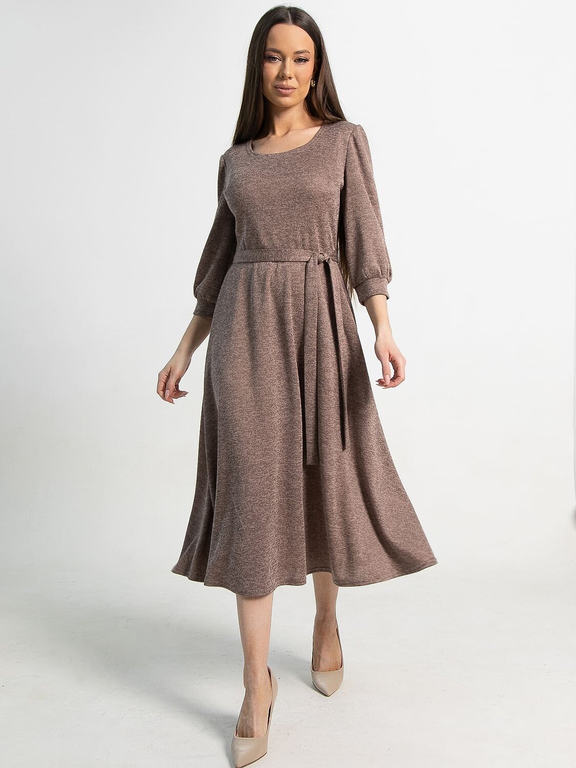 LT Collection Платье 583583 П15220-9М коричневый