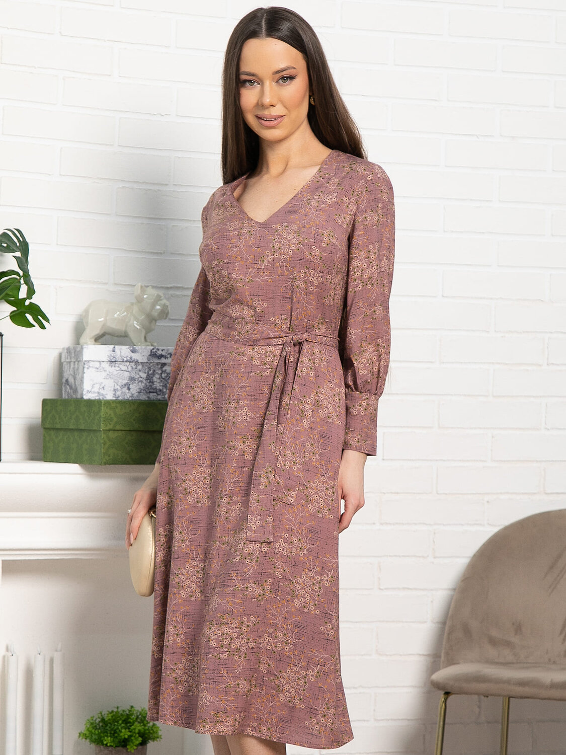 LT Collection Платье 583584 П15231-10М розовый