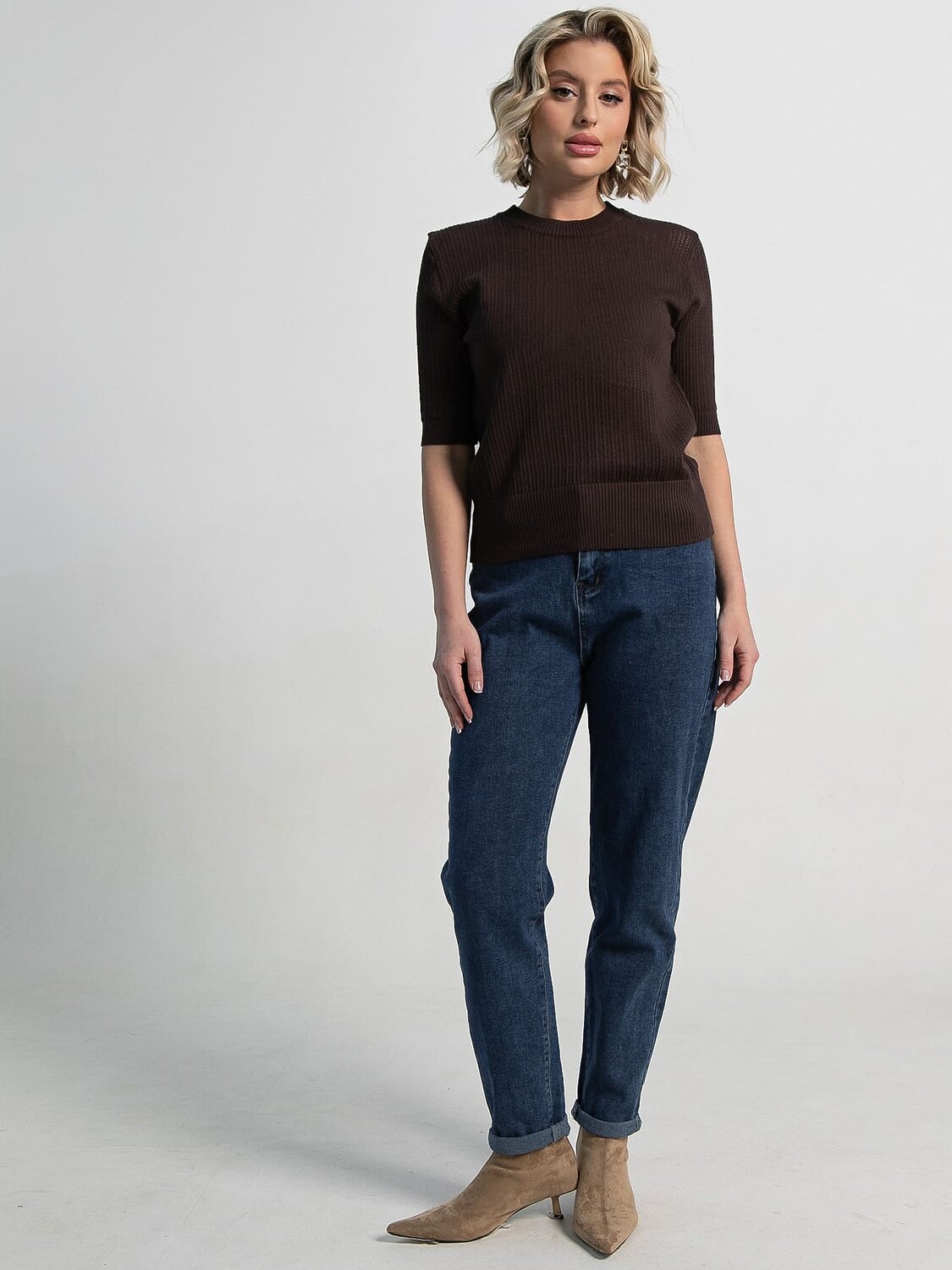 LT Collection Футболка 583593 Б15279-7М коричневый