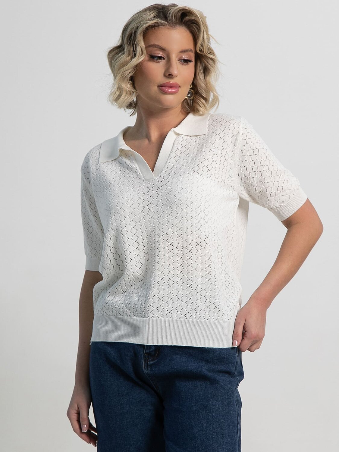 LT Collection Поло 583595 Б15274-7М белый