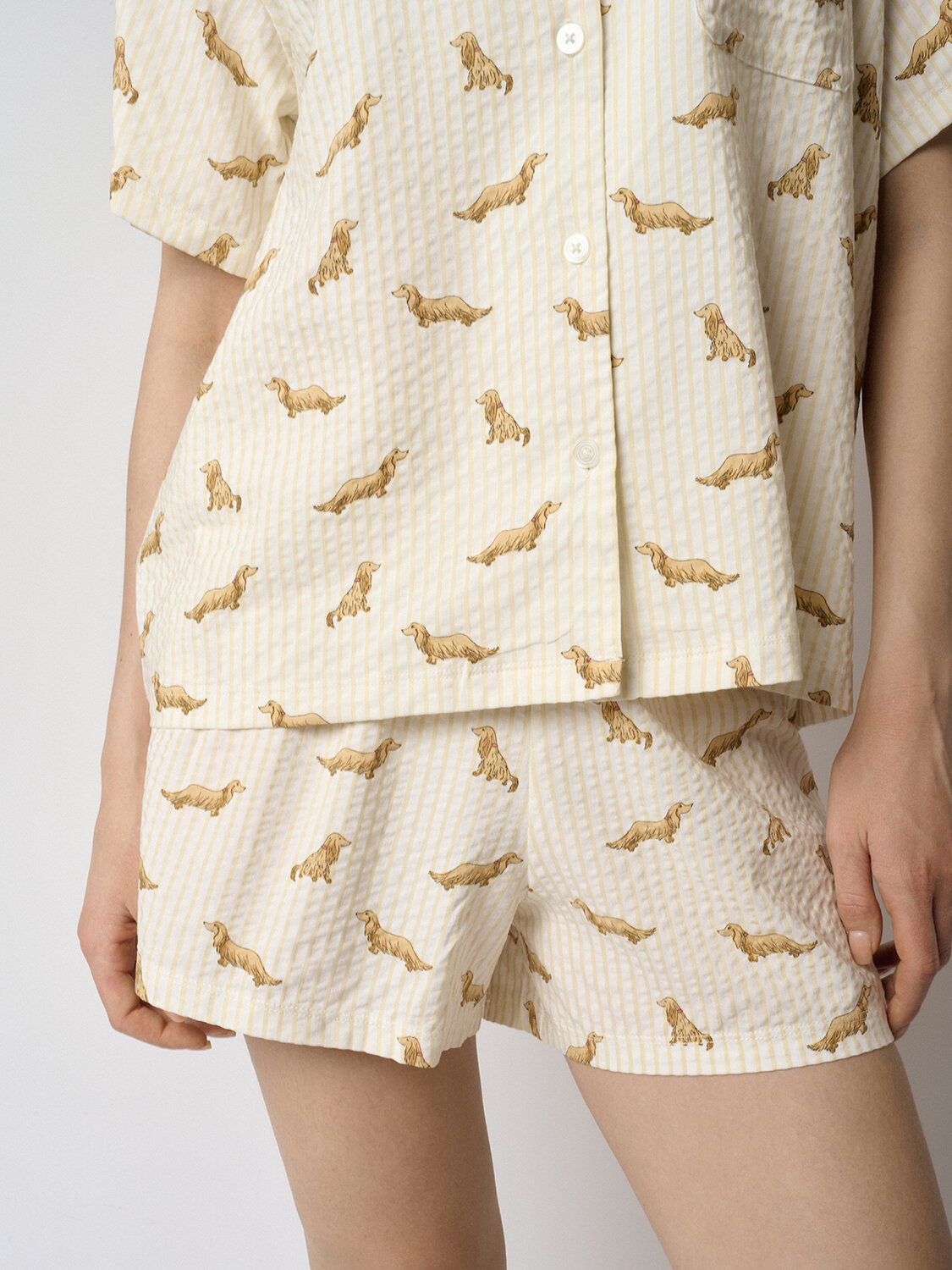 INDEFINI Пижама 583607 5246TBD Молочный