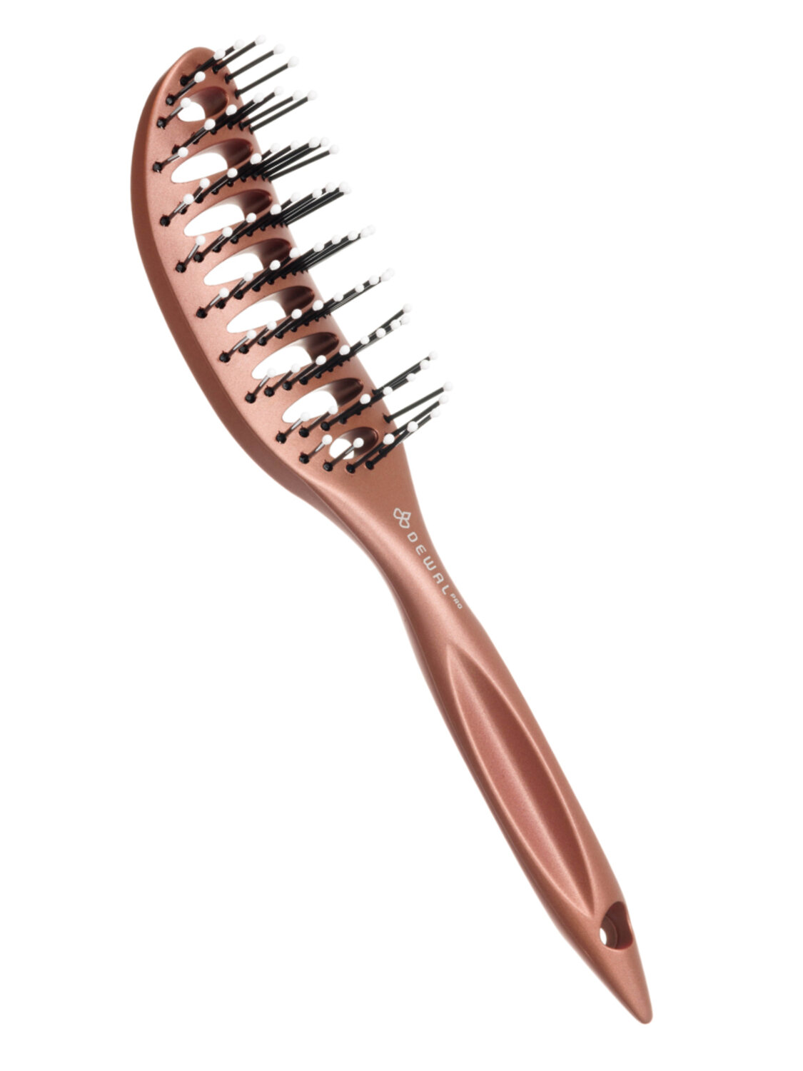 Dewal Щетка для укладки волос вогнутая продувная BR69539 brown, коричневый 583623 1517 