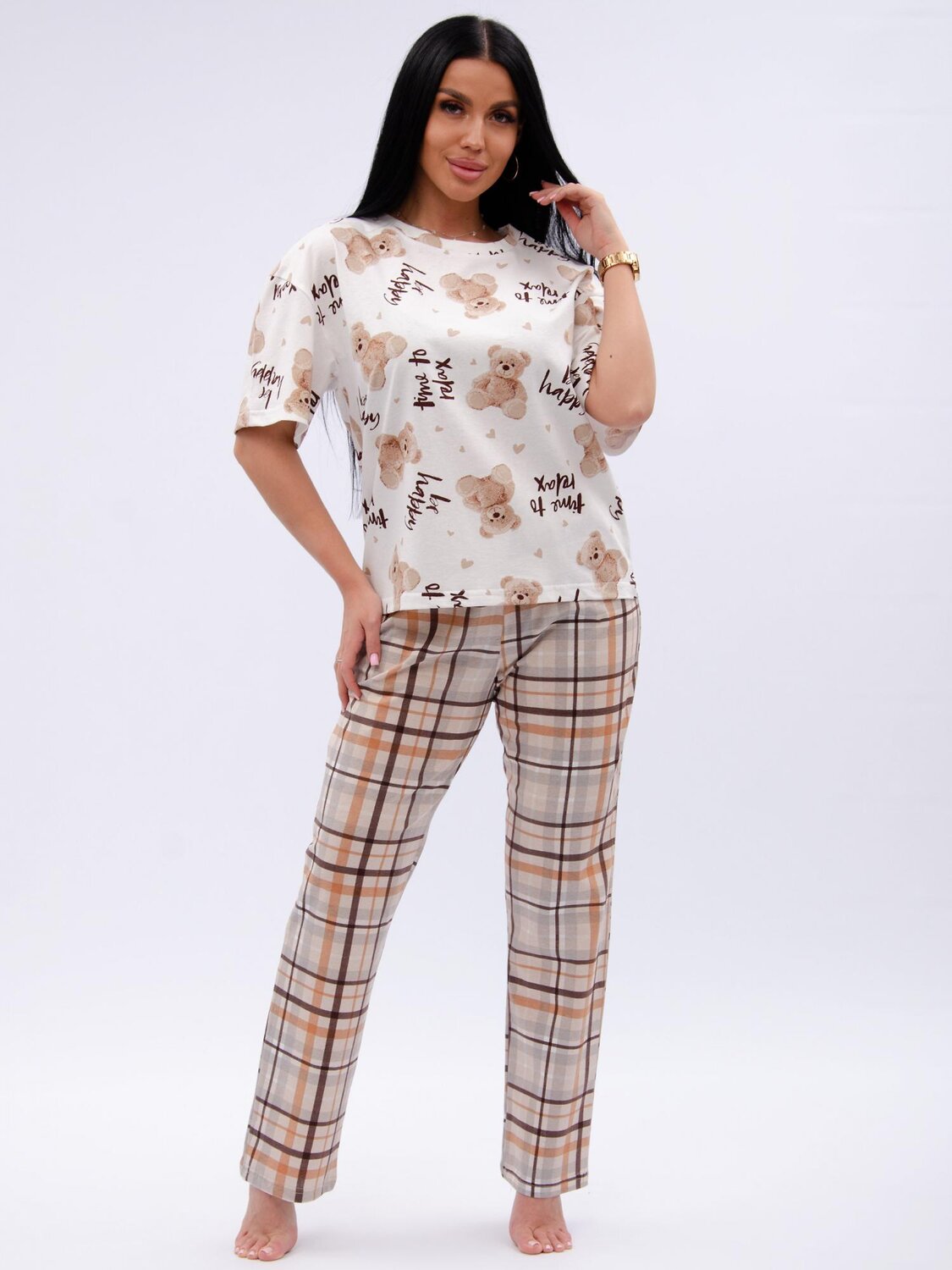 Malina Пижама 583659 3194 бежевый