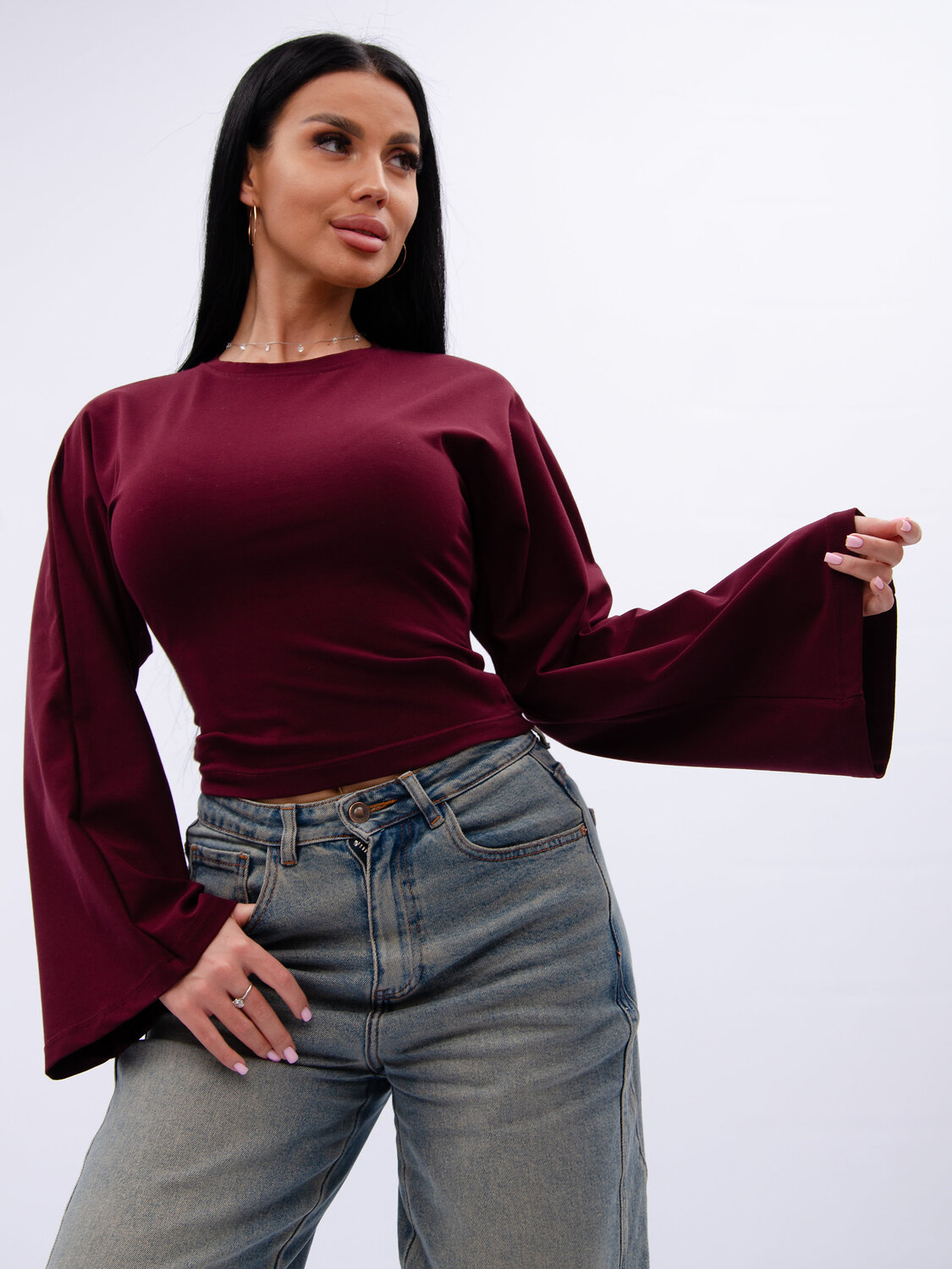 Malina Лонгслив 583660 1005 бордовый