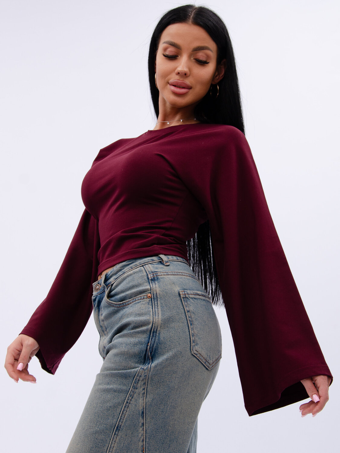 Malina Лонгслив 583660 1005 бордовый