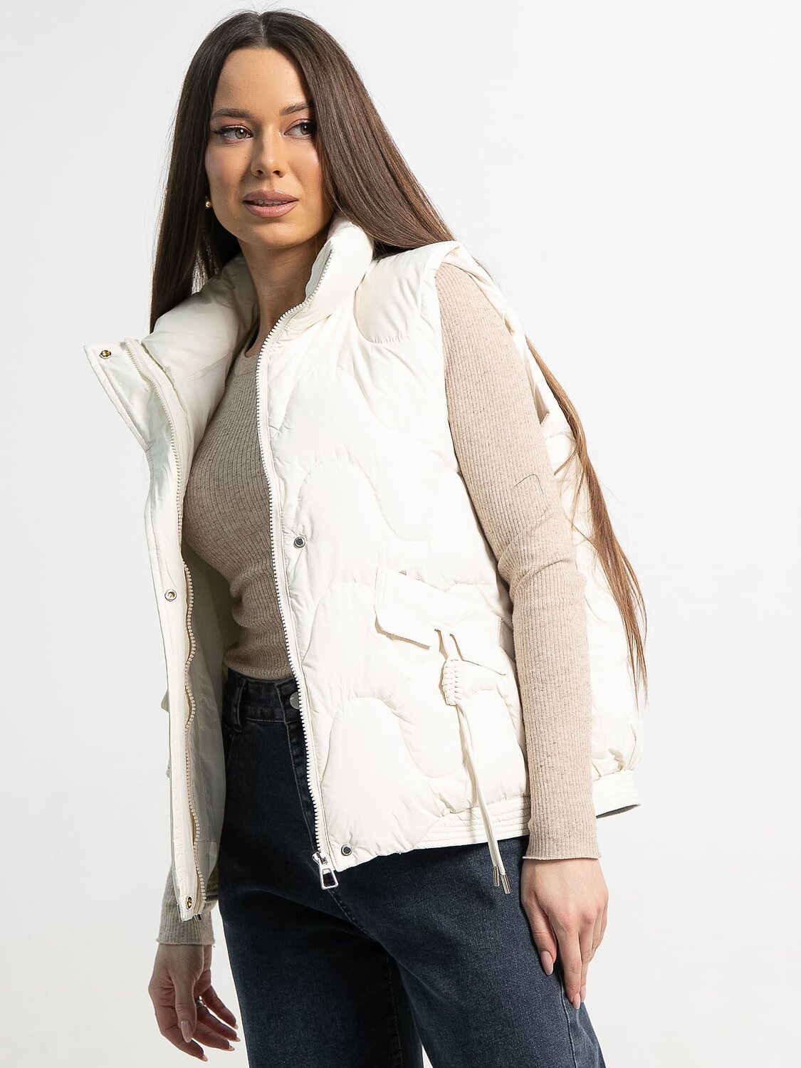 LT Collection Жилет 583726 Б15289-4М молочный