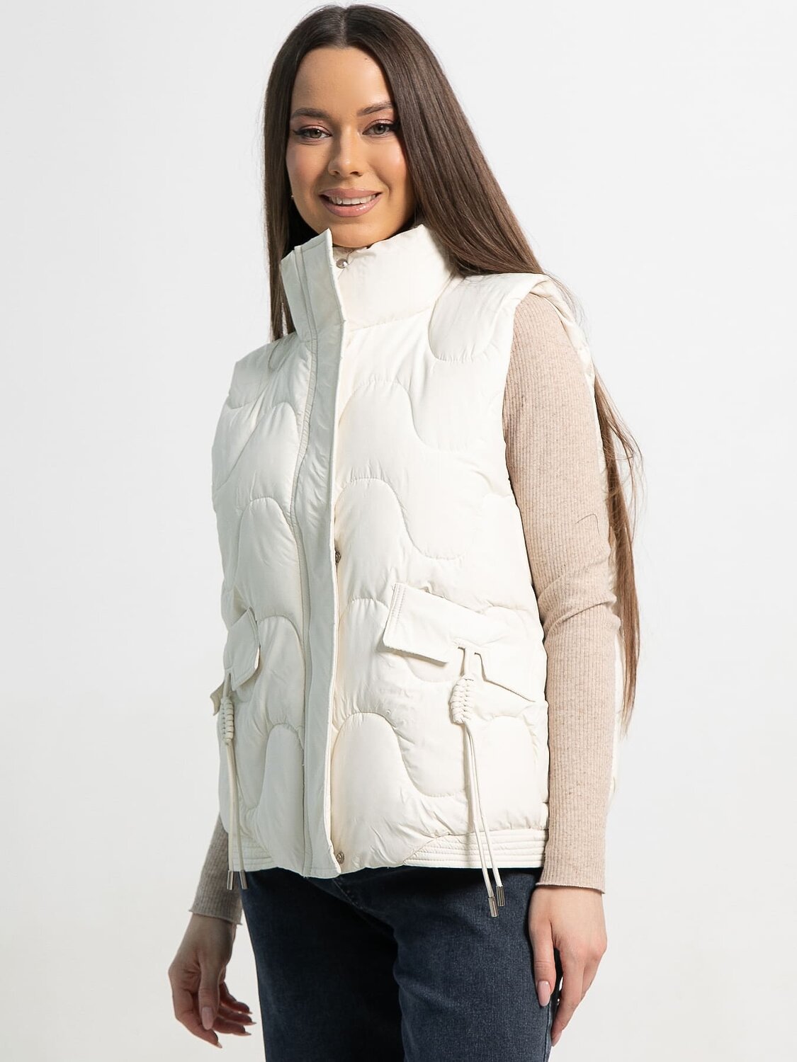 LT Collection Жилет 583726 Б15289-4М молочный