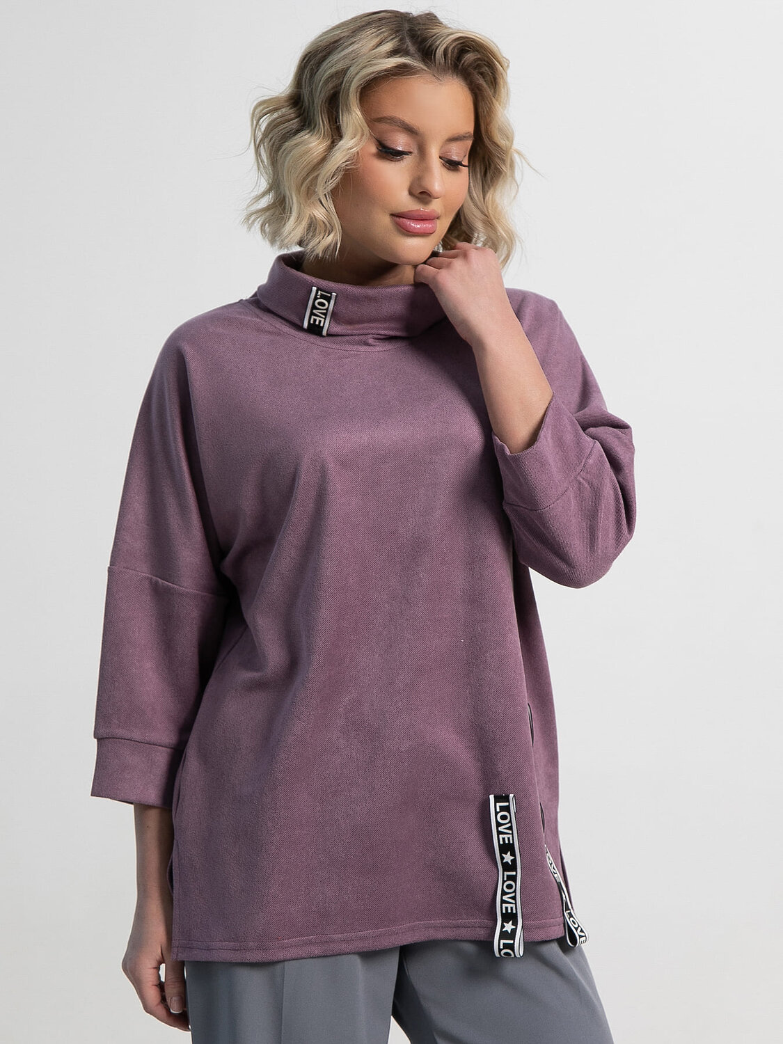 LT Collection Джемпер 583732 Б15141-4М лиловый