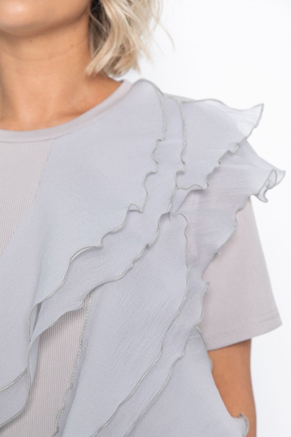 LT Collection Блуза 583733 Б15079-5М серый