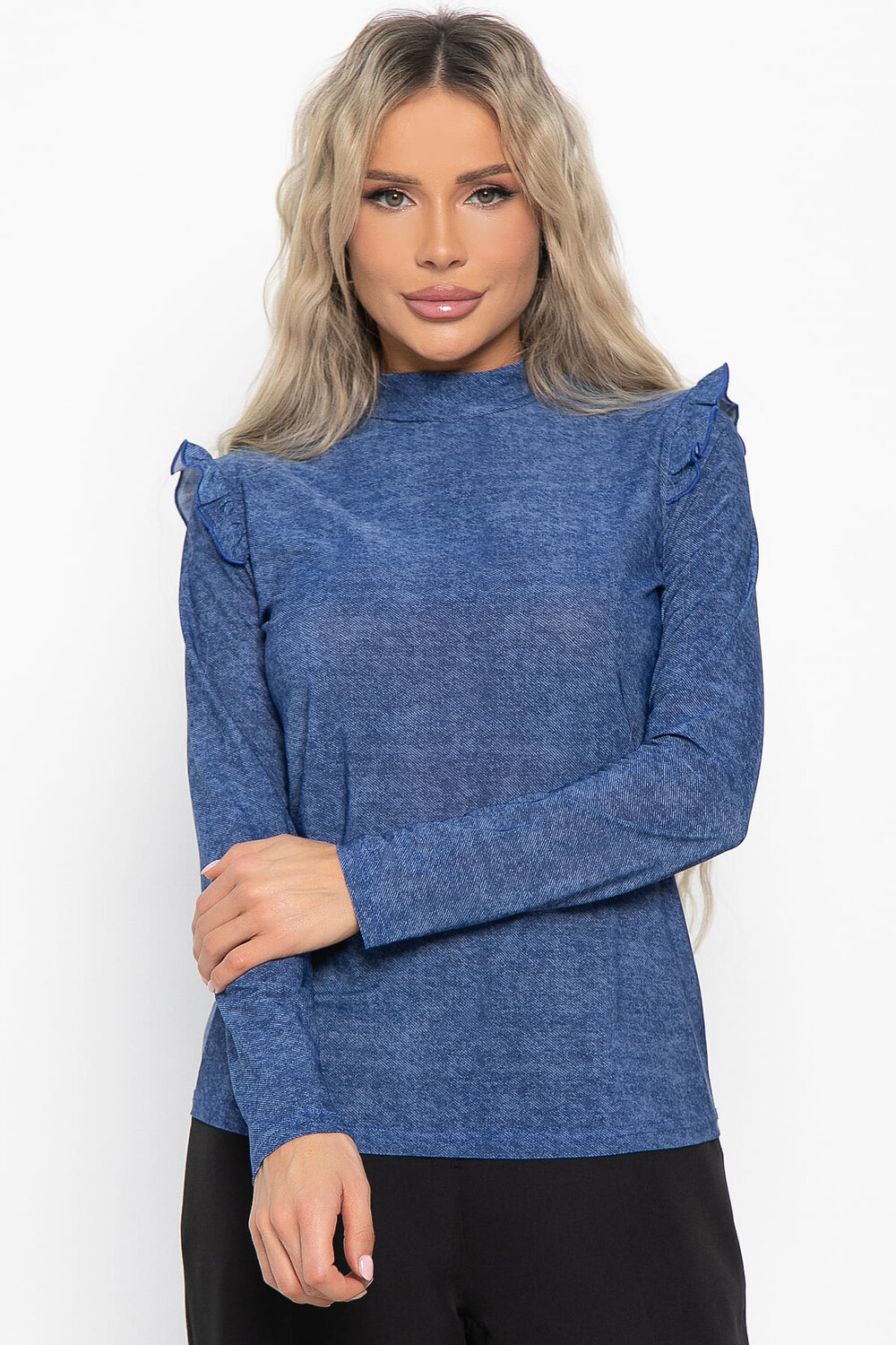 LT Collection Блуза 583734 Б14994-50М синий