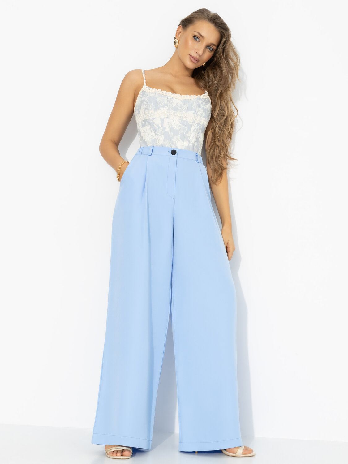 CHARUTTI Брюки 583762 12672 Голубой