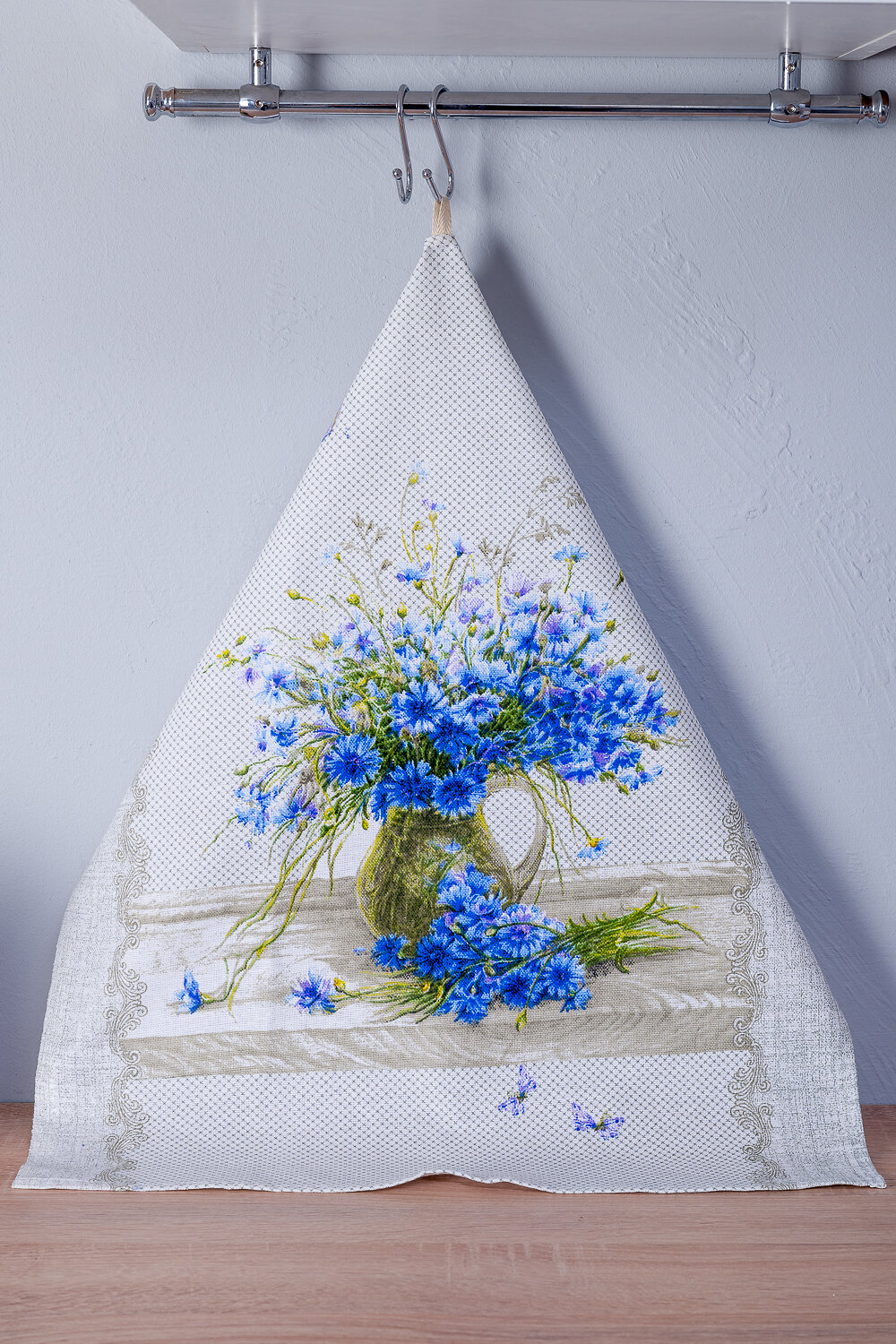 Натали Полотенце 583774 Набор полотенец Полевые цветы серый