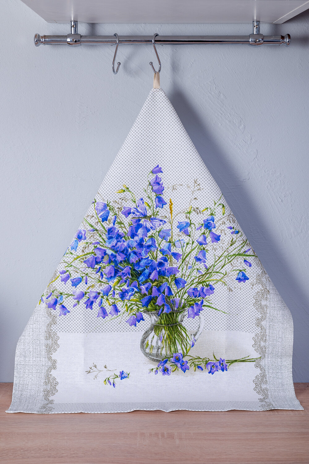 Натали Полотенце 583774 Набор полотенец Полевые цветы серый