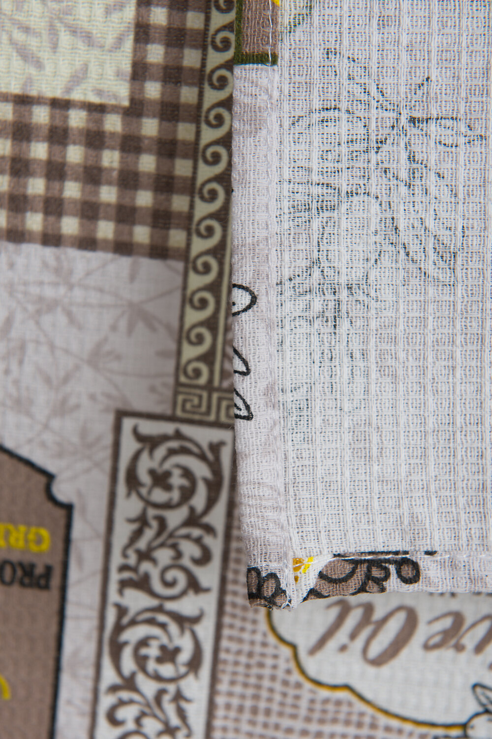 Натали Полотенце 583775 Набор вафельных полотенец Оливки серый