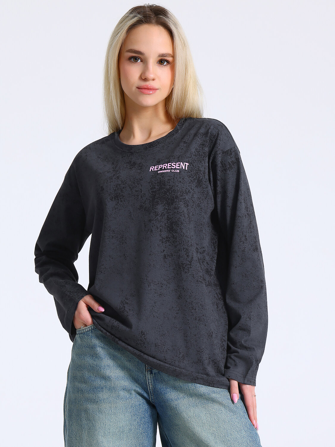 Апрель Лонгслив 583788 1ЖДЛД5036001н варенка темно-серый / Свой клуб малый