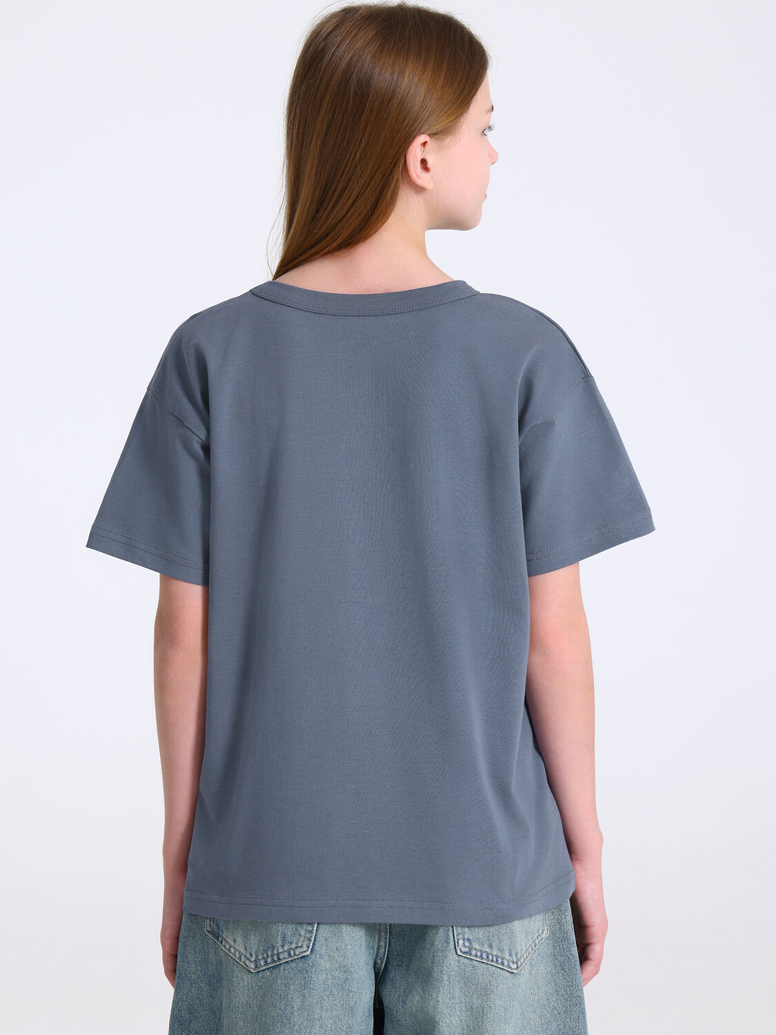 Апрель Футболка 583797 1ДДФК5027001 темно-серый