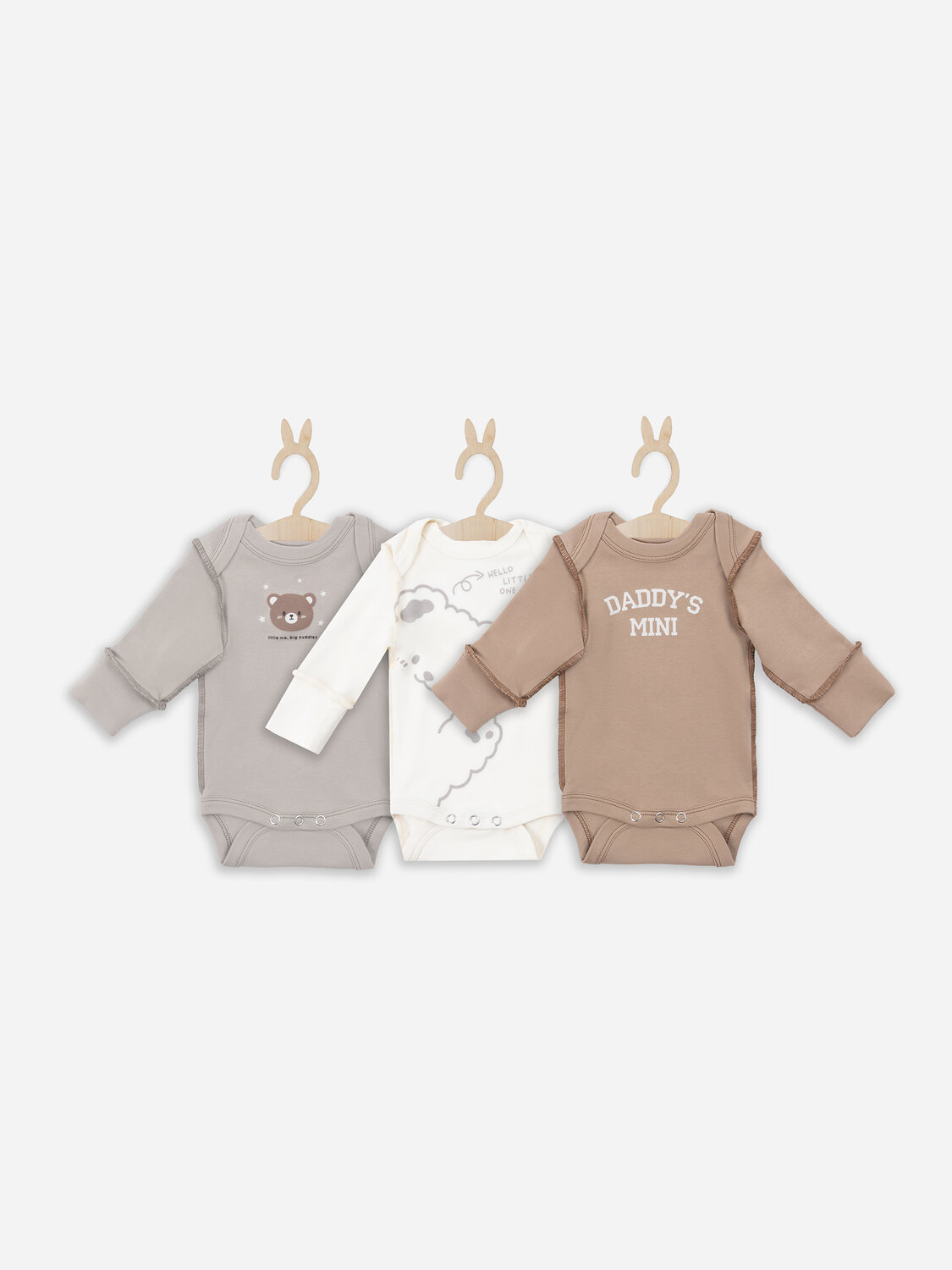 MARK FORMELLE Боди детское 583818 13016-1-3 молочный +серо-коричневый +бежевый +печать