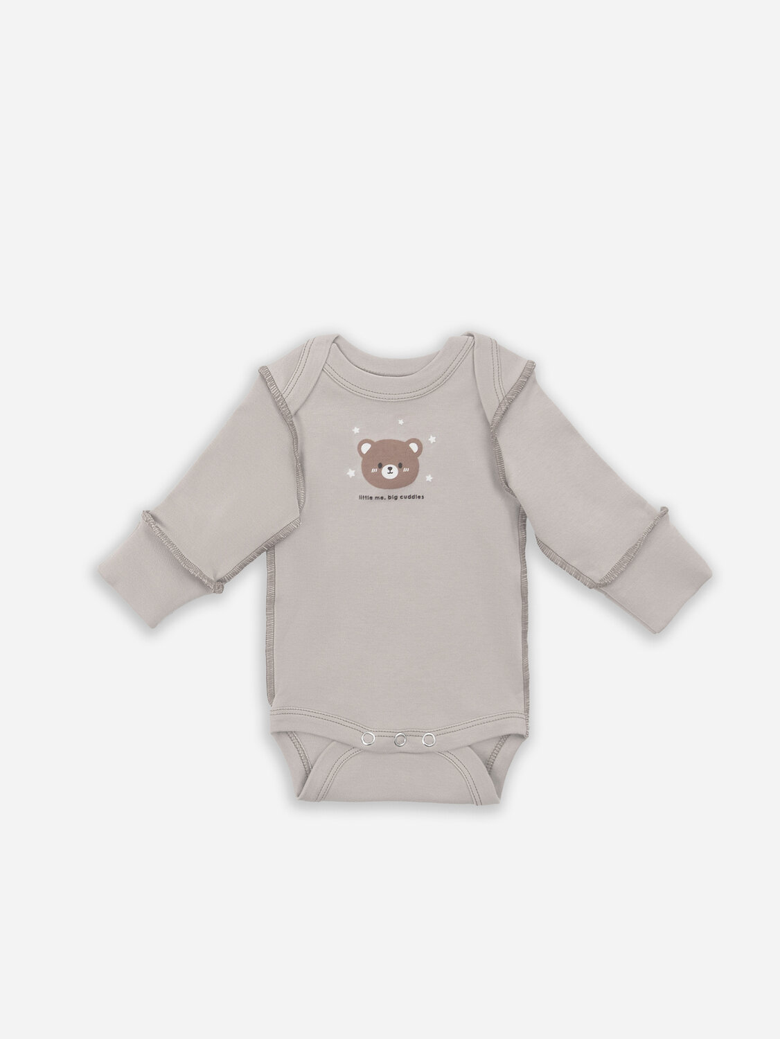 MARK FORMELLE Боди детское 583818 13016-1-3 молочный +серо-коричневый +бежевый +печать