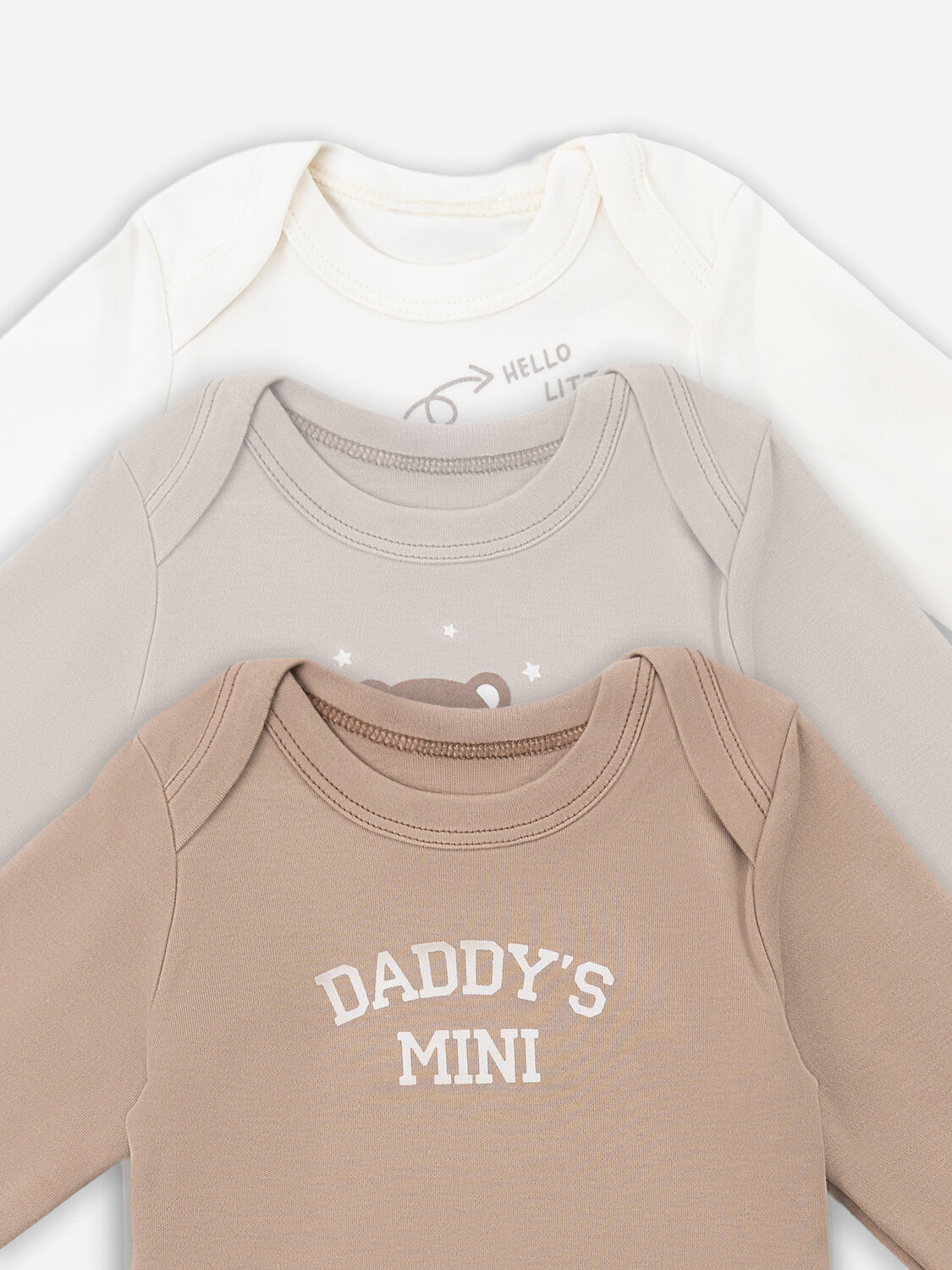 MARK FORMELLE Боди детское 583819 13016-3 молочный +серо-коричневый +бежевый +печать