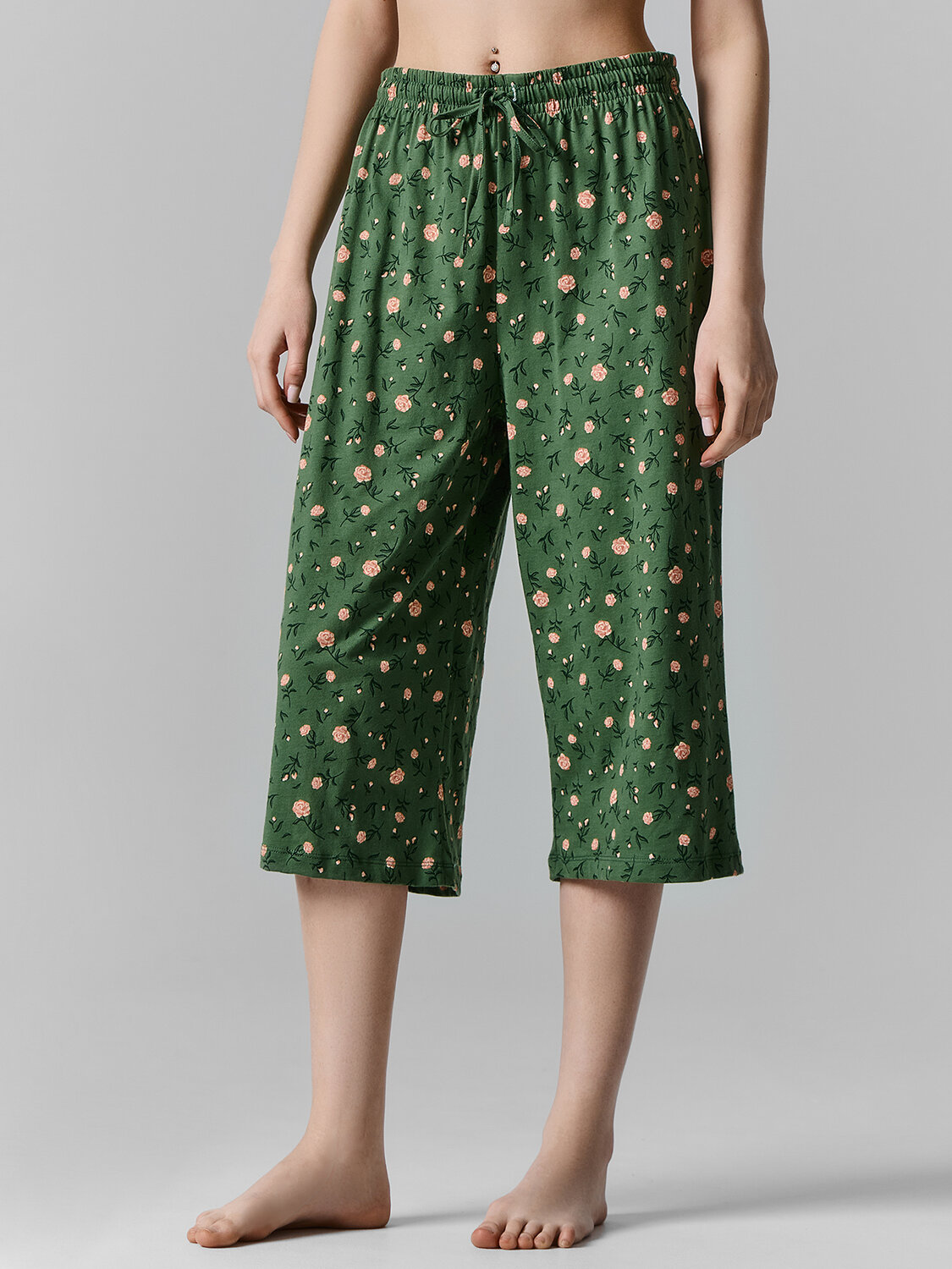 MARK FORMELLE Бриджи 583820 522249 розы на зеленом