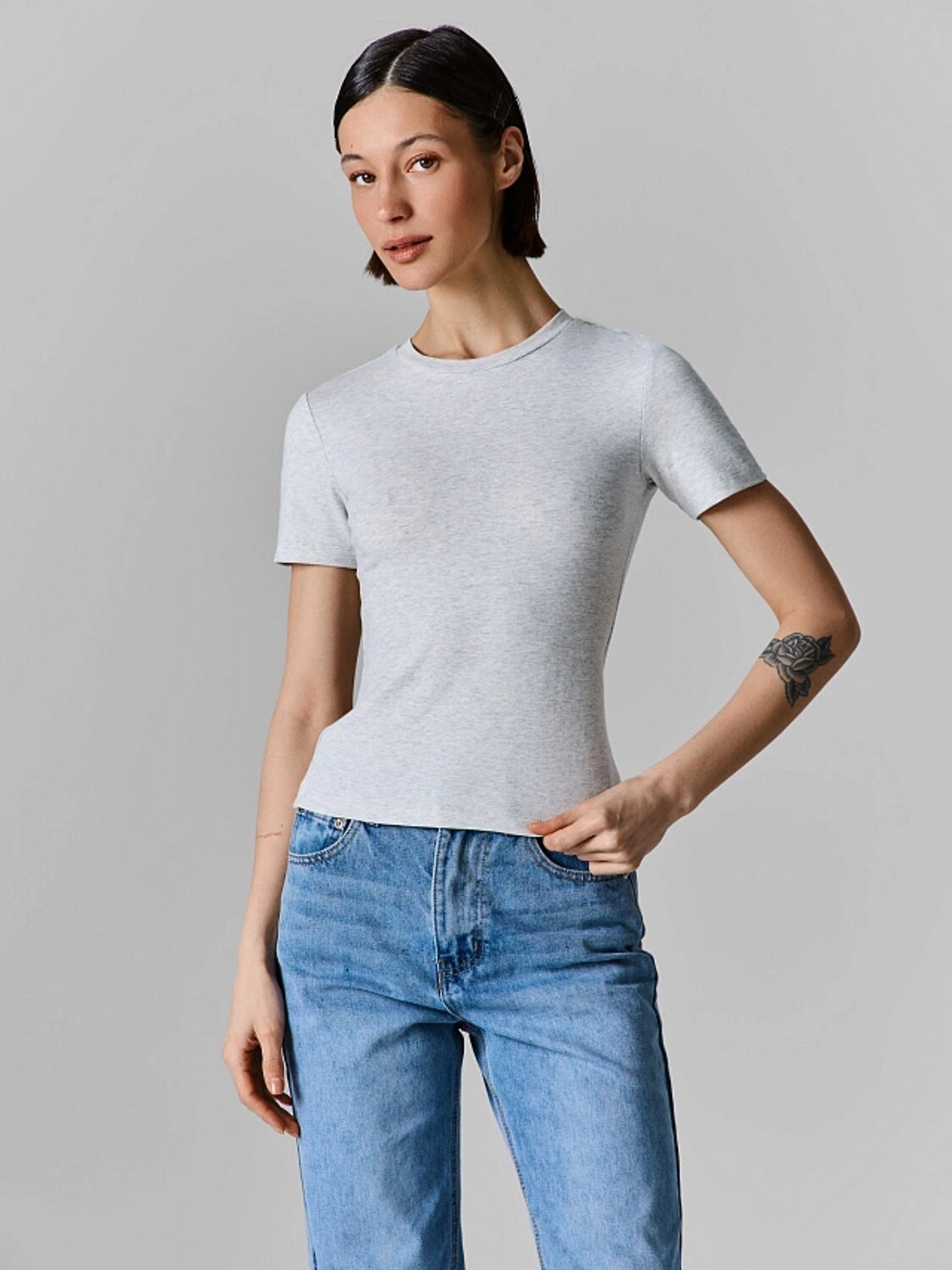 MARK FORMELLE Джемпер 583863 112547 серый меланж