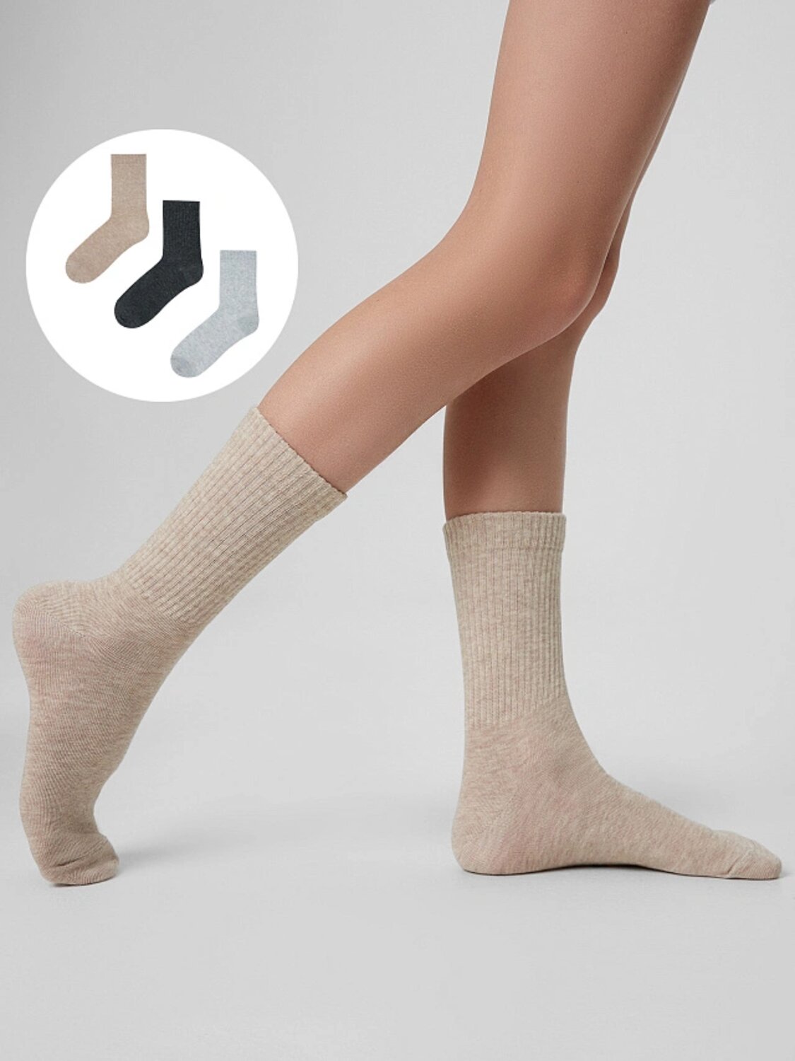 MARK FORMELLE Детские носки 583886 444A-1850 беж.мел /св.сер.мел /т.сер.мел/