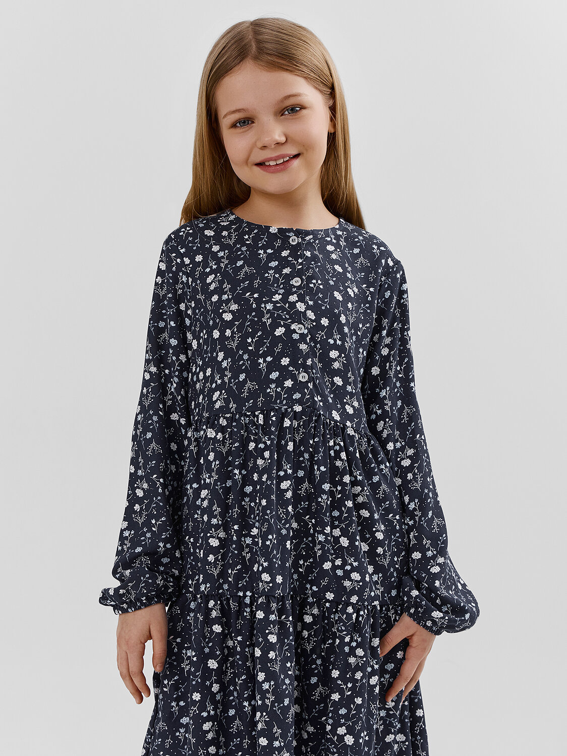 MARK FORMELLE Платье 583916 157810 цветы на т.синем