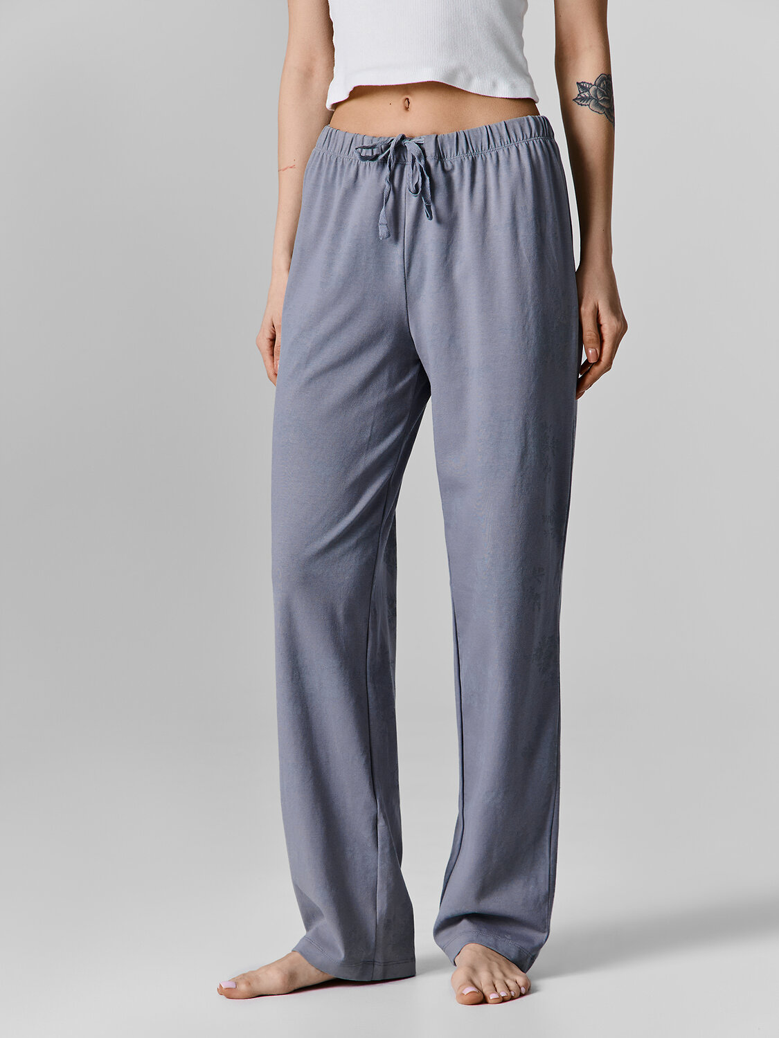 MARK FORMELLE Брюки 583921 532495 цветы на сизом