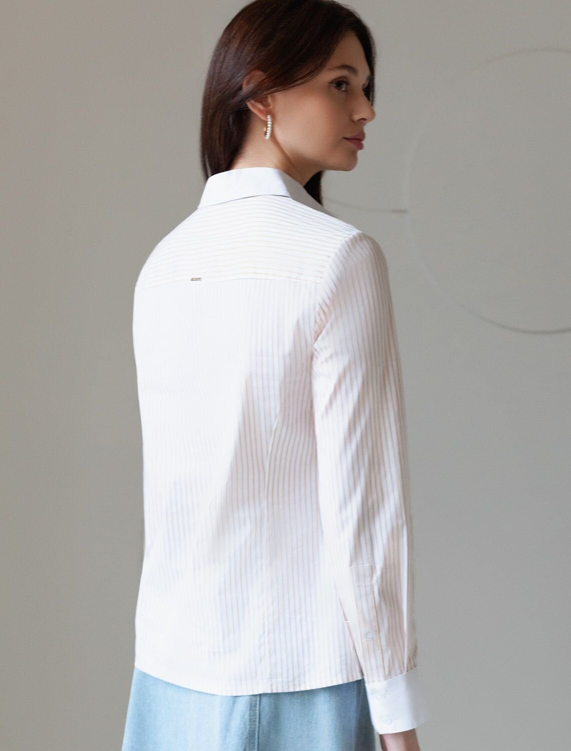 VILATTE Блузка 583950 D29.301 белый-желтый