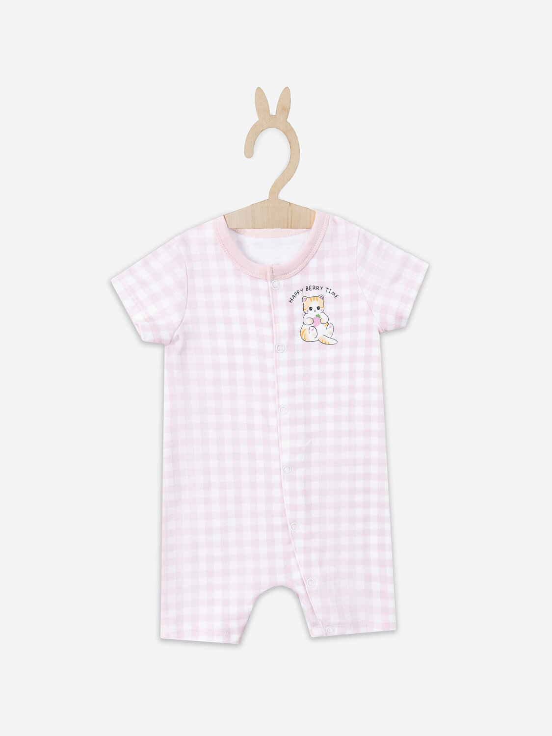 MARK FORMELLE Полукомбинезон 583953 13021 розовая клетка на белом