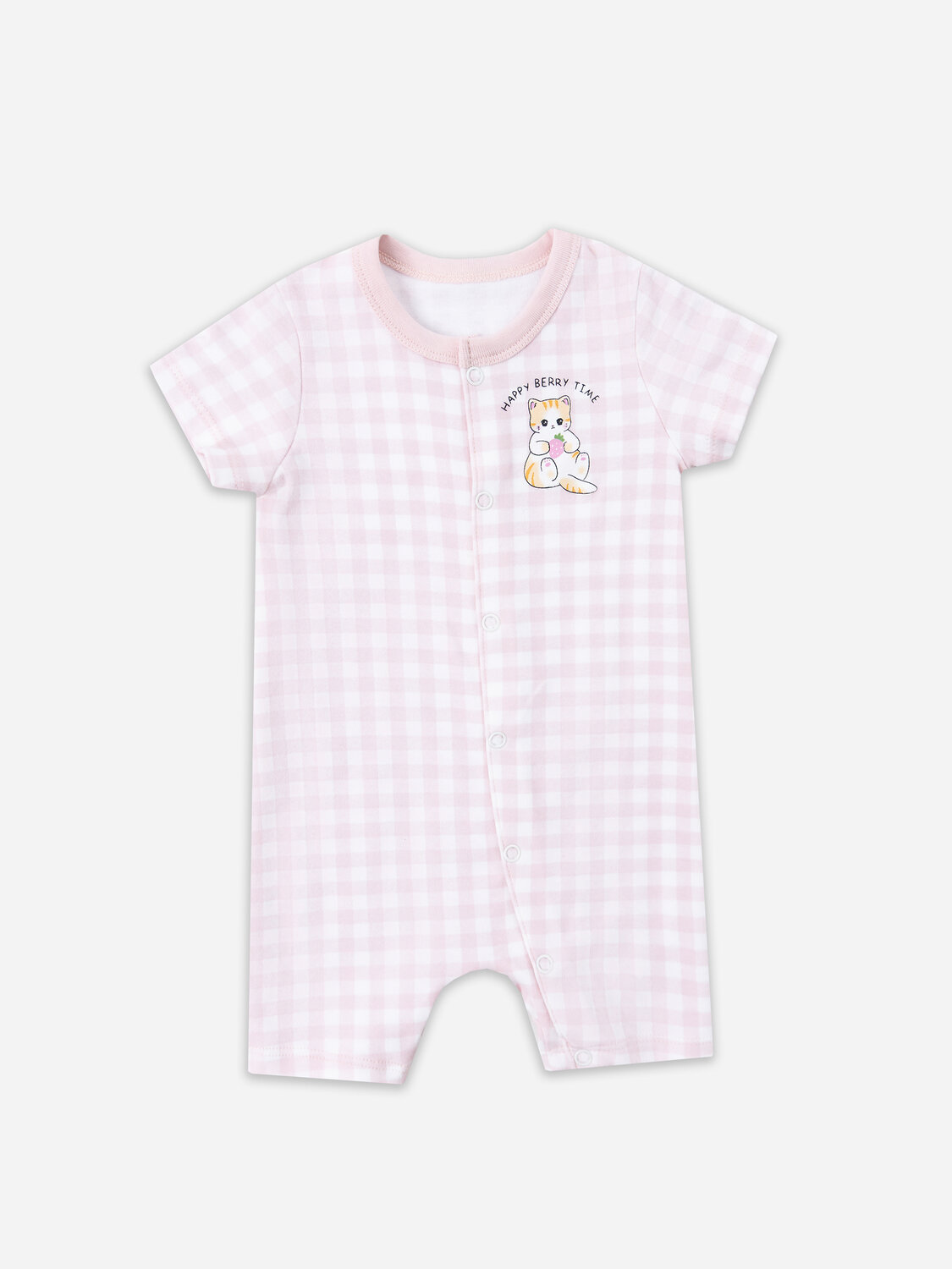 MARK FORMELLE Полукомбинезон 583953 13021 розовая клетка на белом