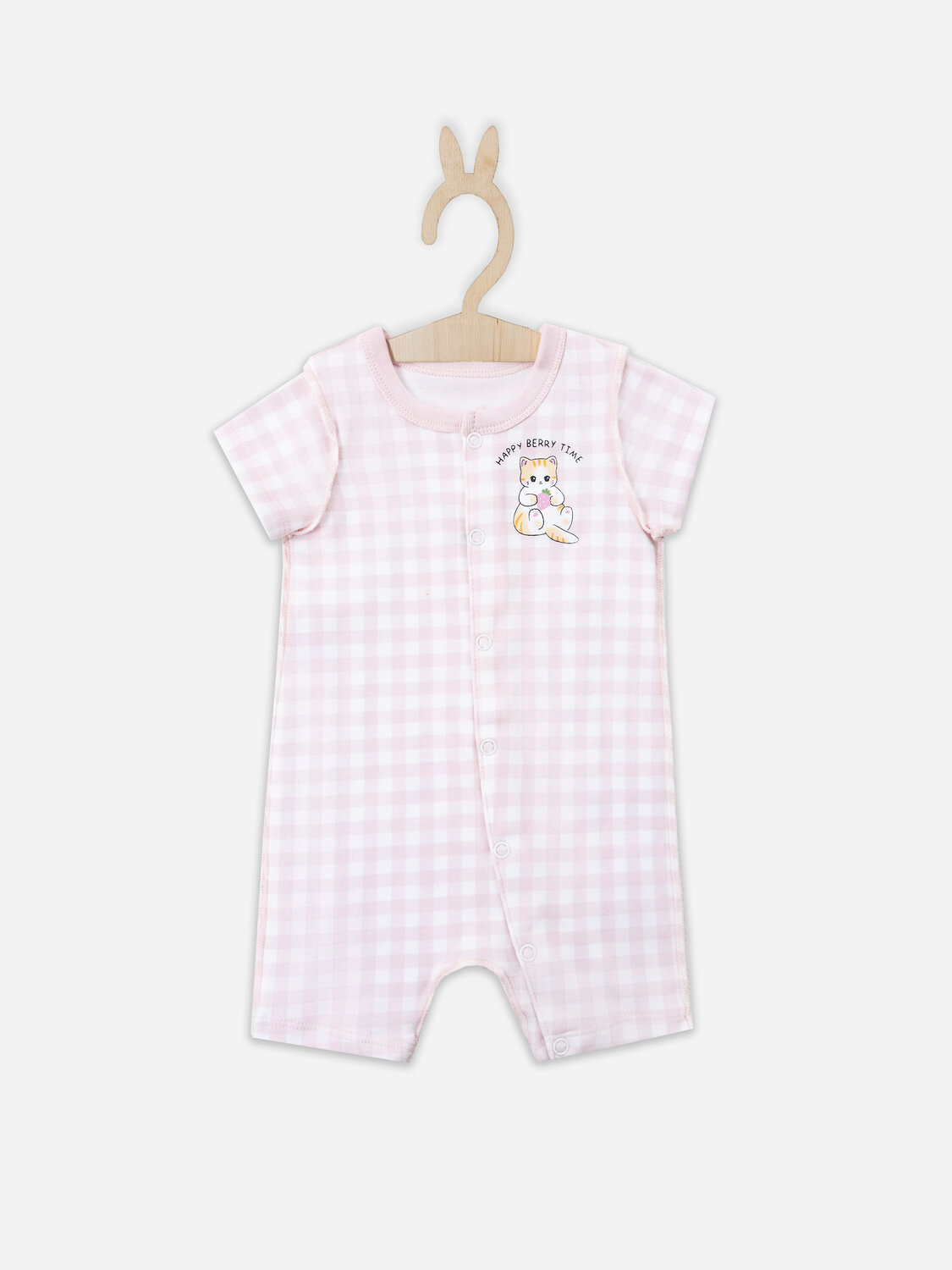 MARK FORMELLE Полукомбинезон 583958 13021-1 розовая клетка на белом