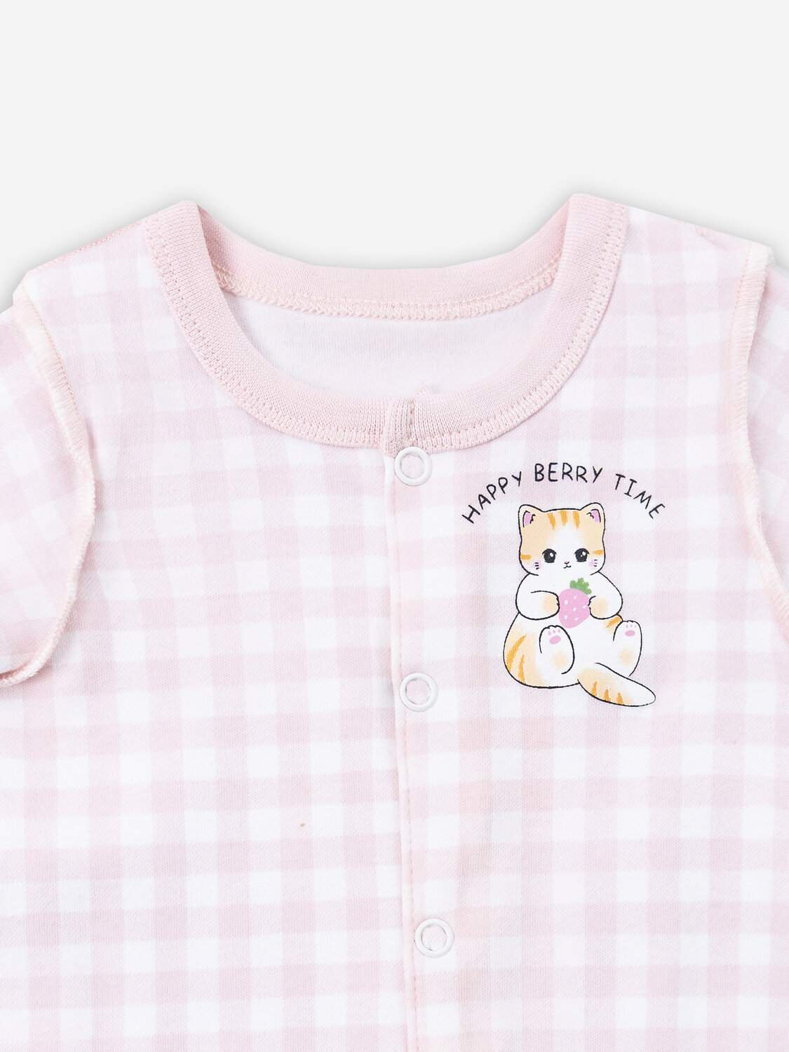 MARK FORMELLE Полукомбинезон 583958 13021-1 розовая клетка на белом