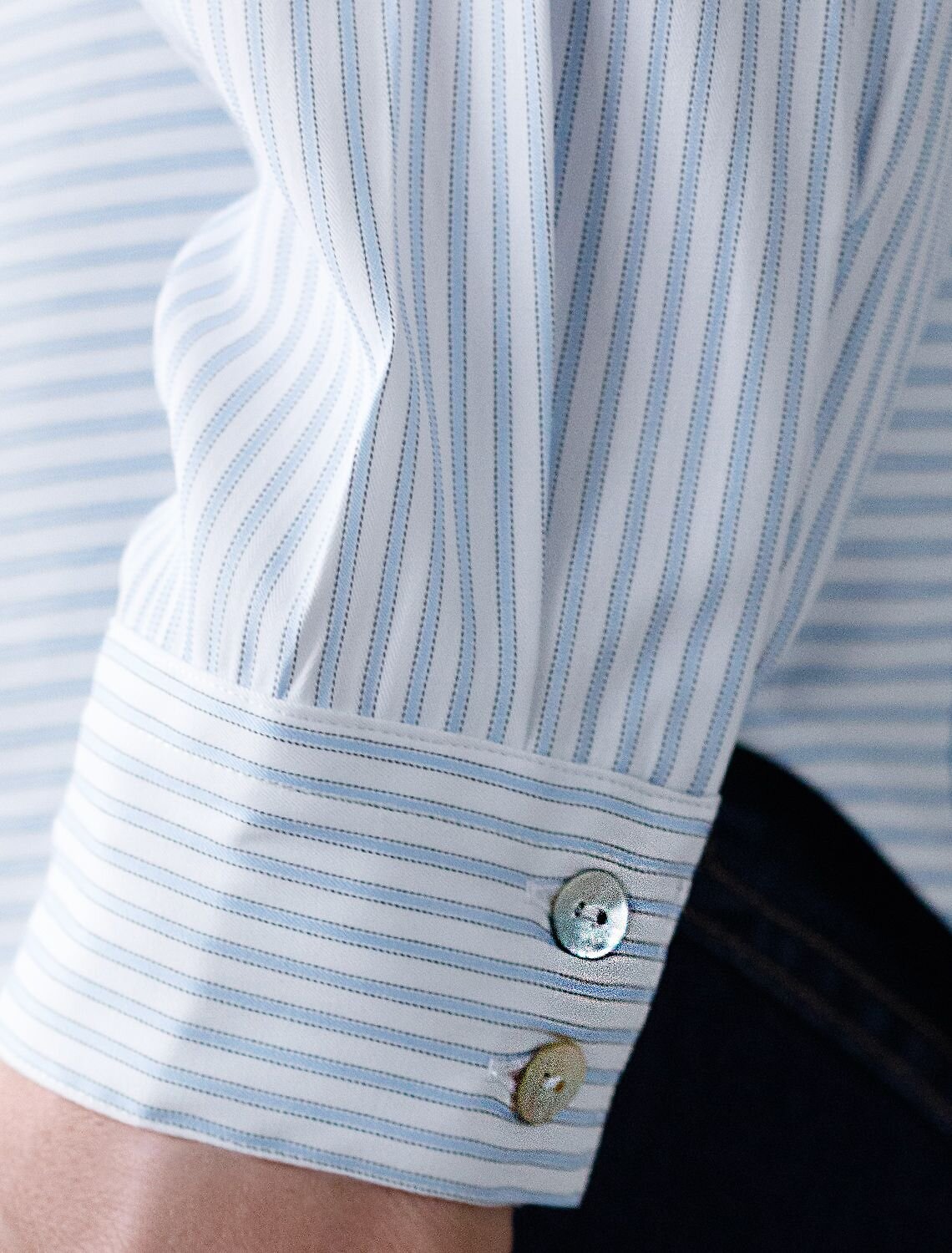 VILATTE Блузка 583963 D29.316 белый-голубой