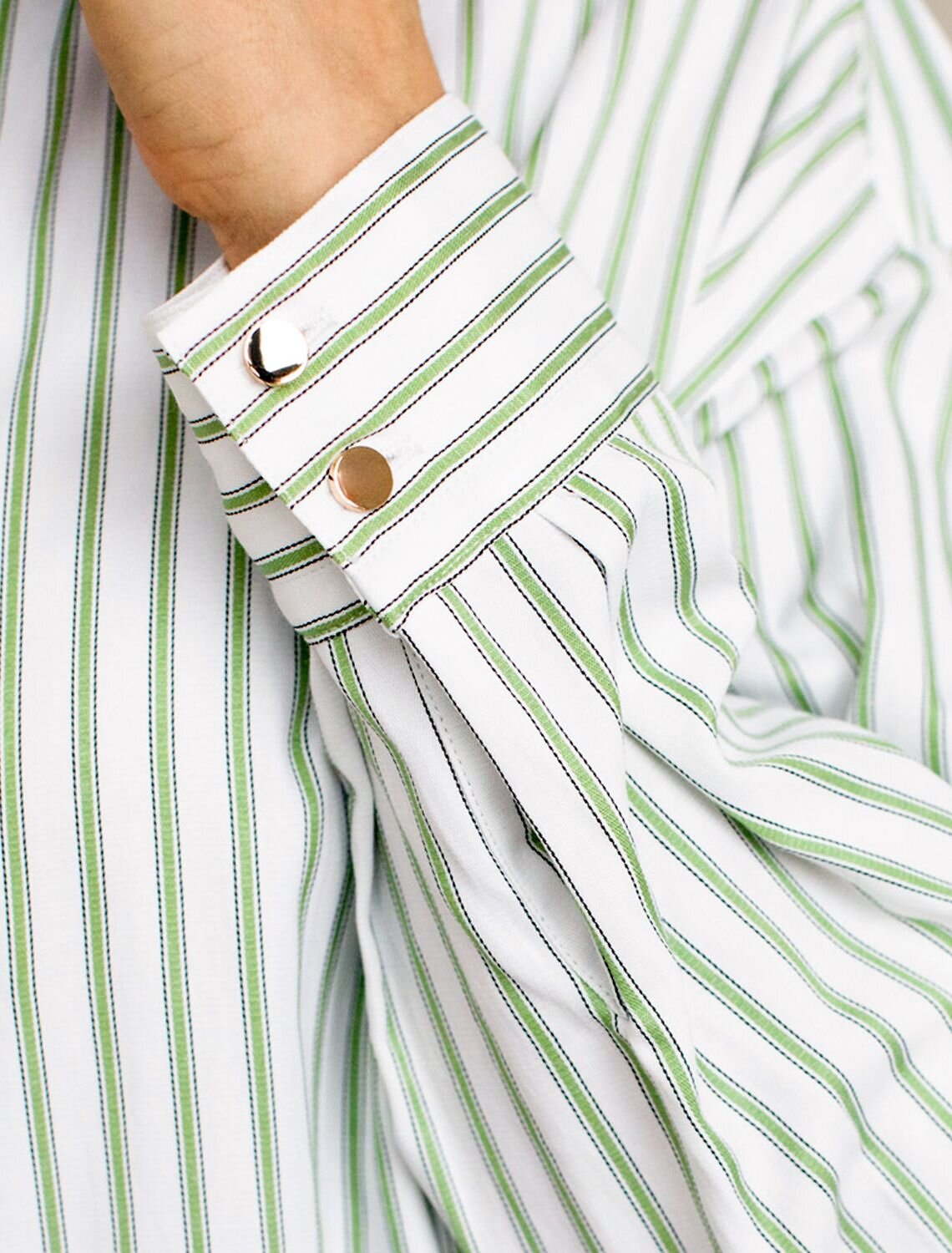 VILATTE Блузка 583964 D29.316 белый-фисташковый