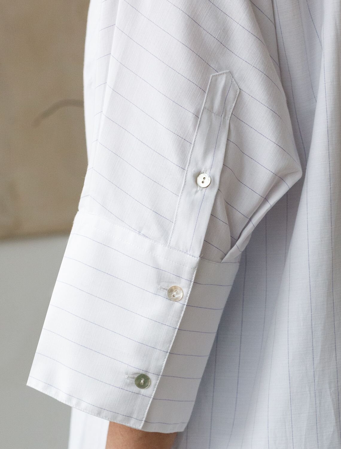 VILATTE Блузка 583967 D29.323 белый-лавандовый