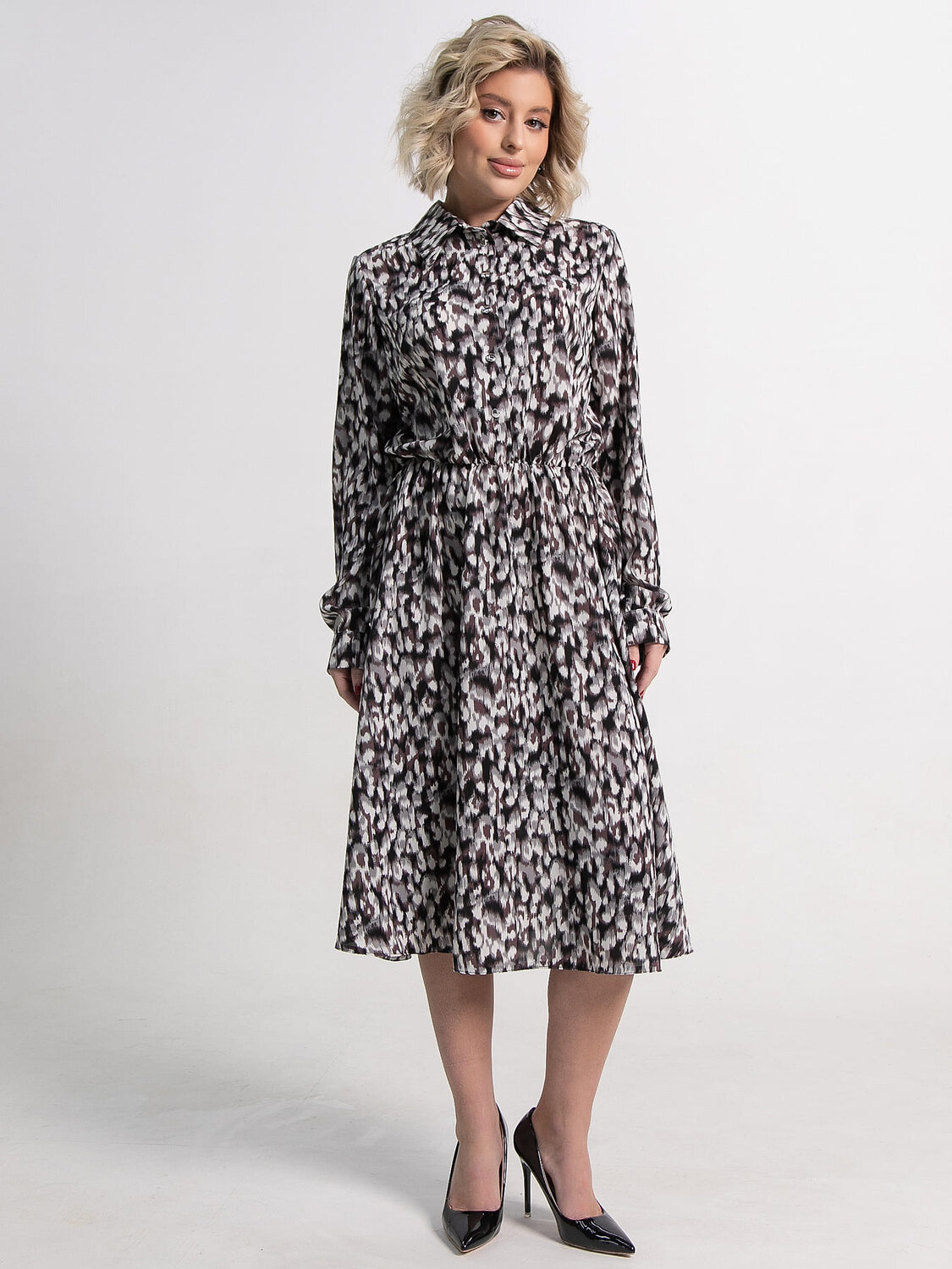 LT Collection Платье 583975 П15010-45М серо-коричневый