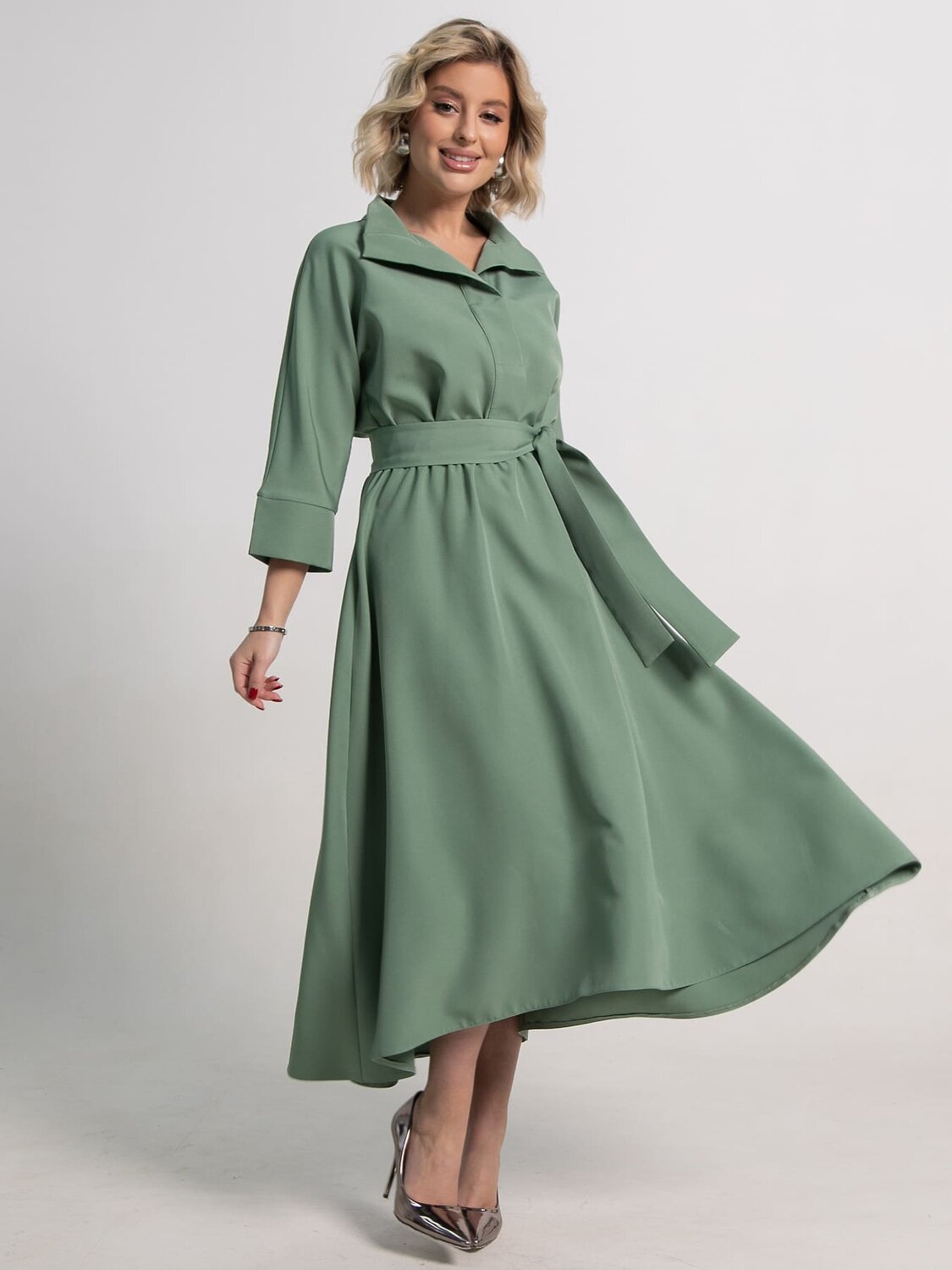 LT Collection Платье 583976 П15153-16М зеленый