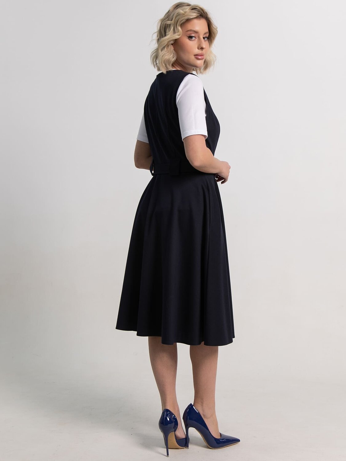 LT Collection Платье 583979 П15204-53М темно-синий