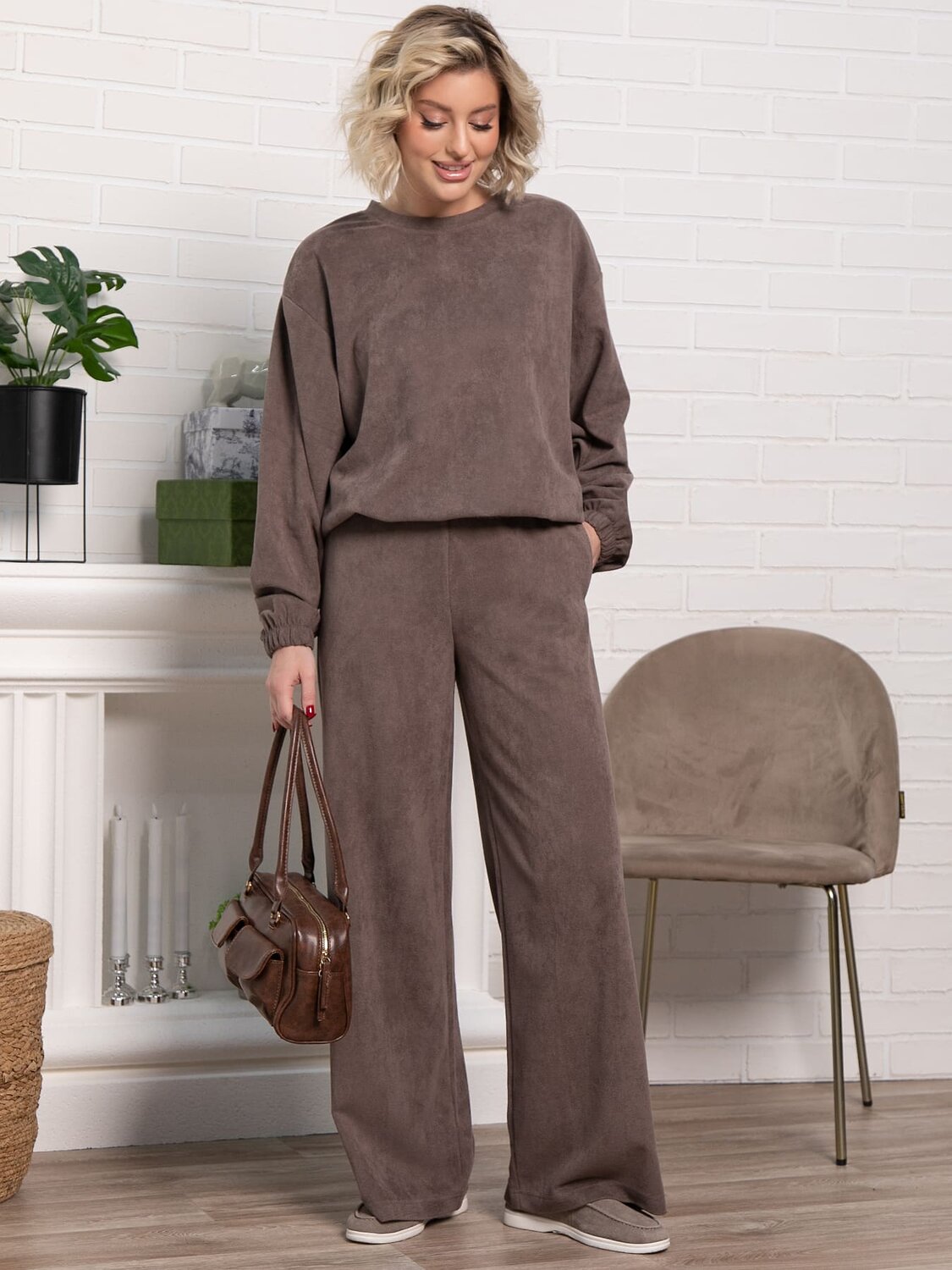 LT Collection Костюм 583980 К15227-21М коричневый