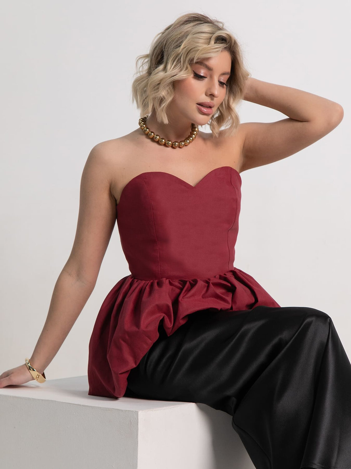 LT Collection Корсет 583983 Б15216-53М бордовый