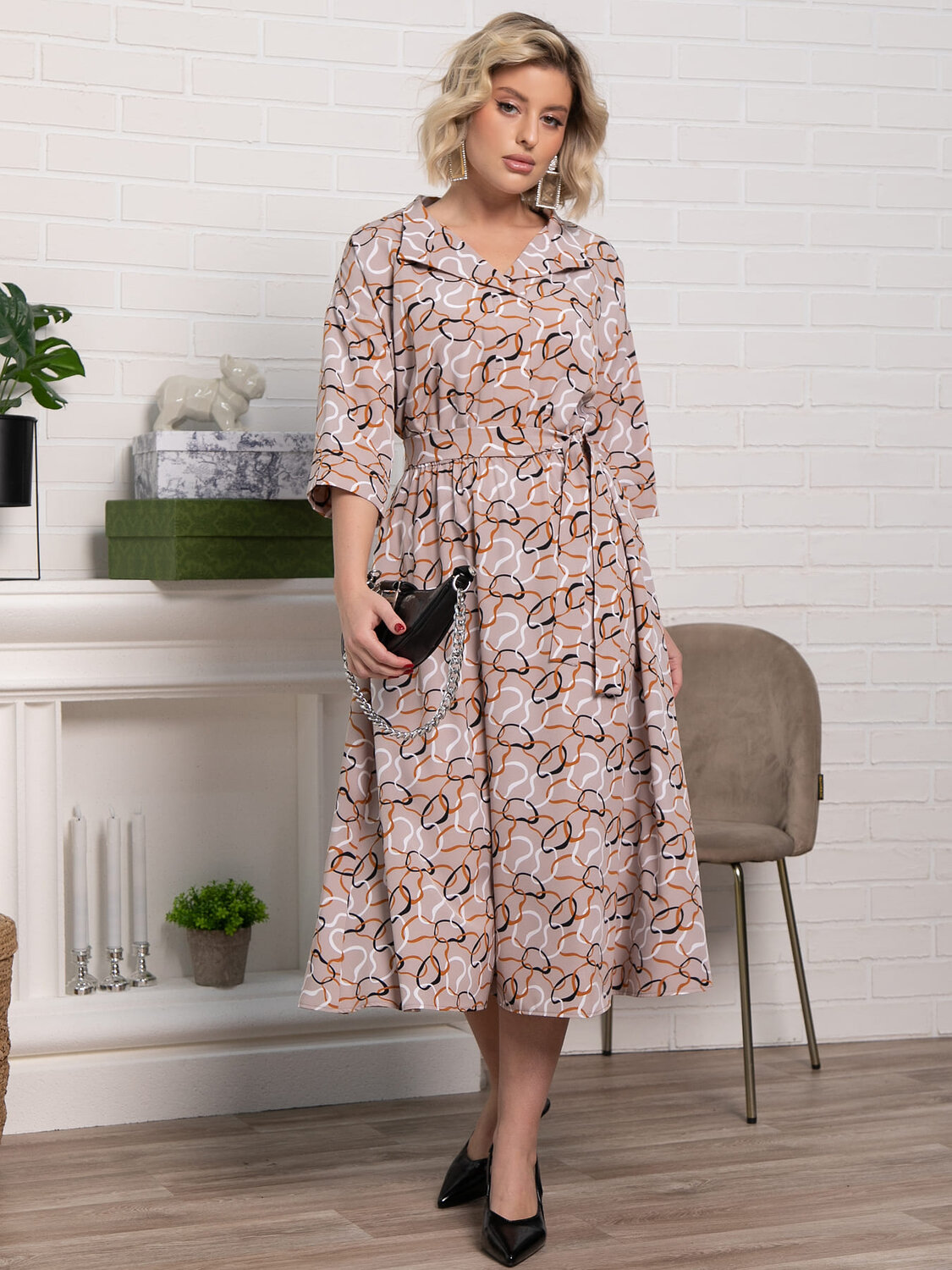 LT Collection Платье 583986 П15243-16М бежевый