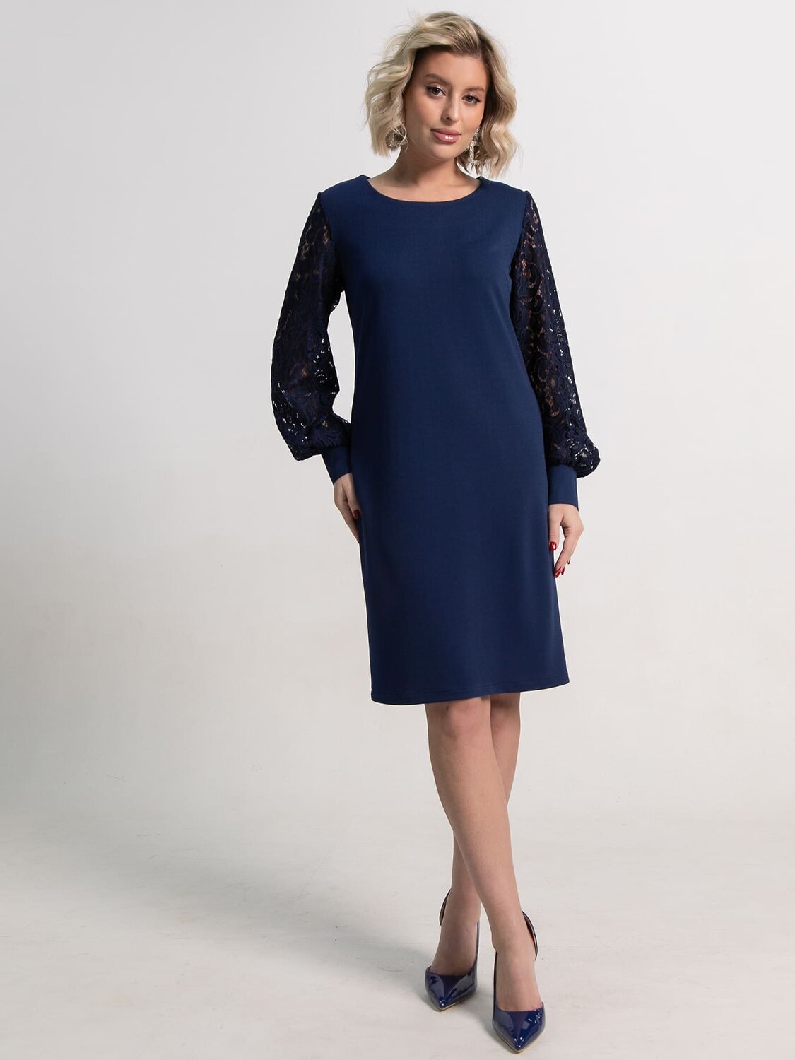 LT Collection Платье 583995 П15251-18М темно-синий