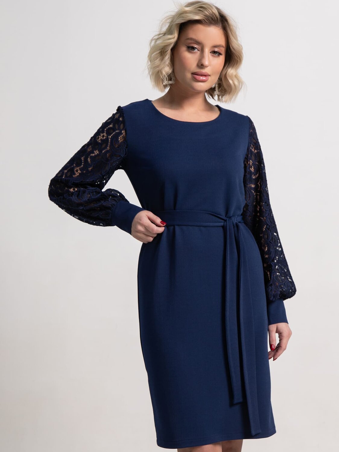 LT Collection Платье 583995 П15251-18М темно-синий