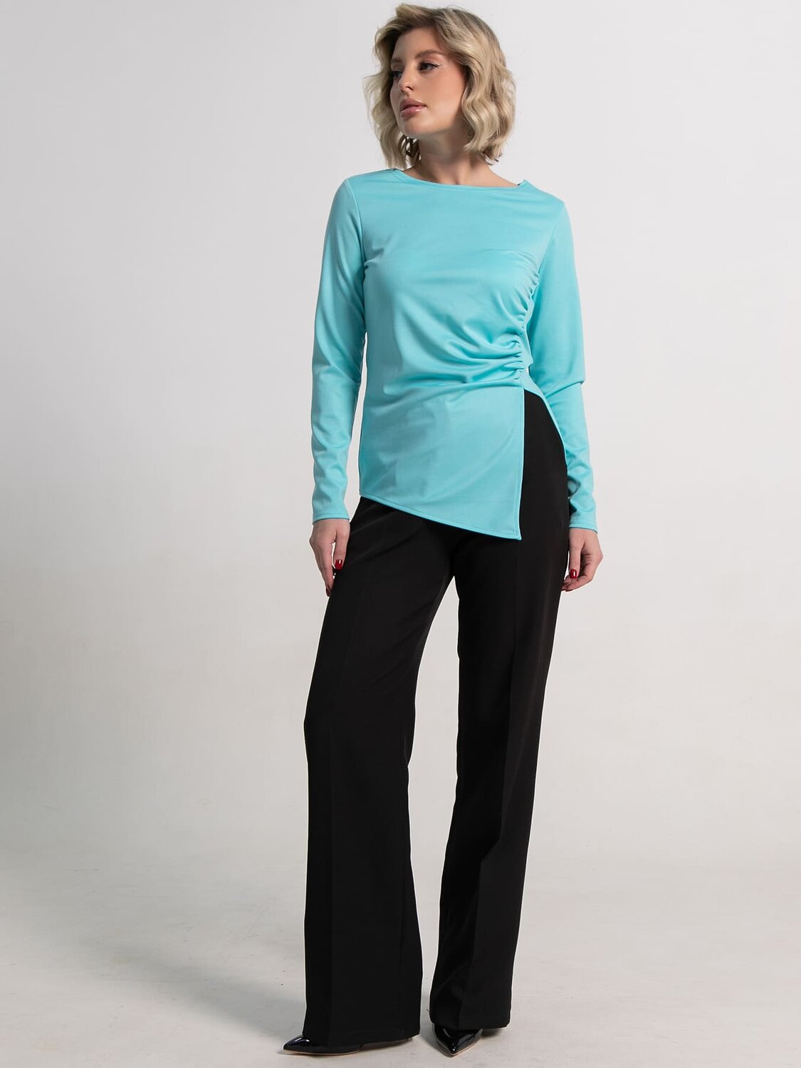 LT Collection Блуза 584001 Б15268-50М бирюзовый