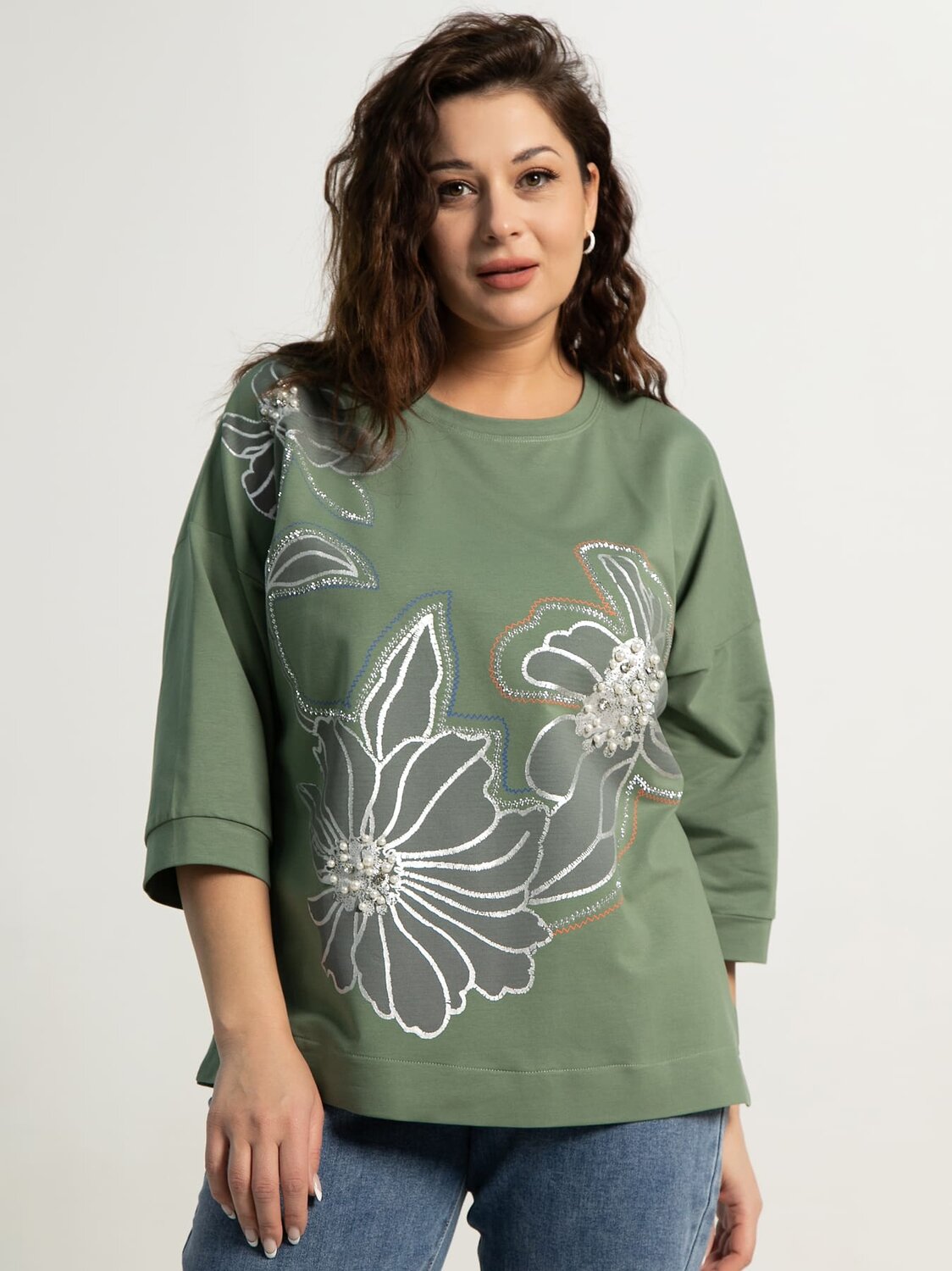 LT Collection Блуза 584020 Б15312-18М зеленый