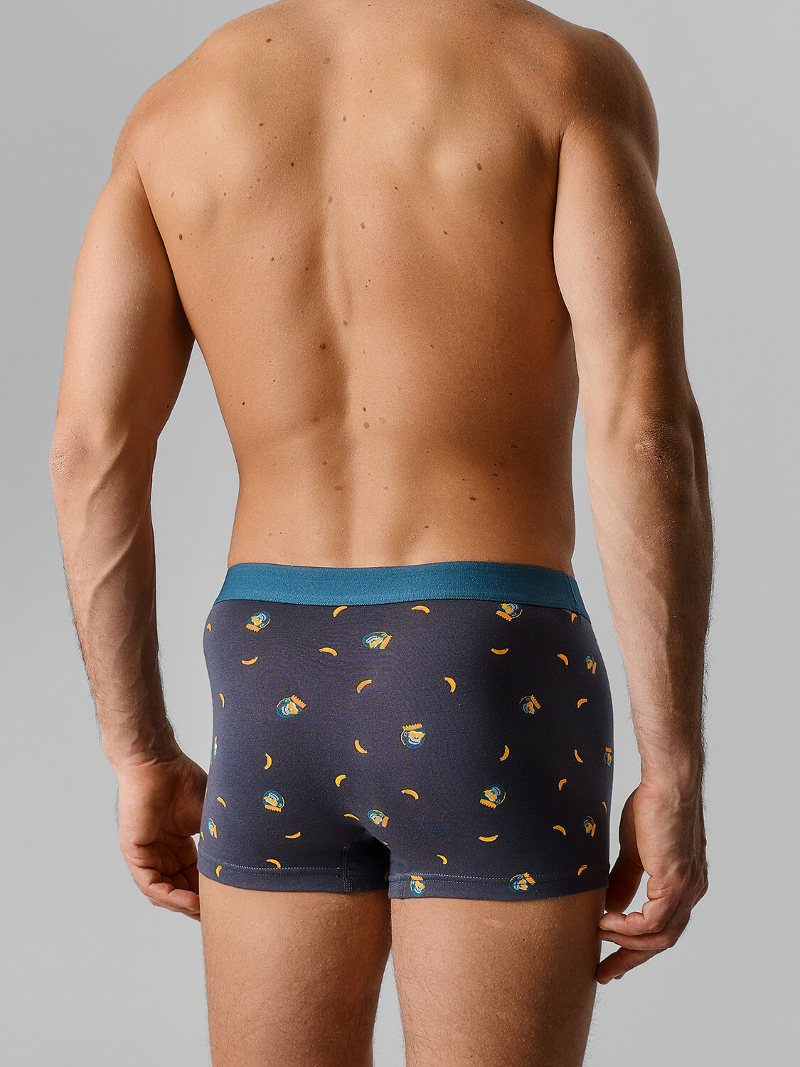 MARK FORMELLE Трусы 584070 411228-2 обезьяны на графите +морская волна